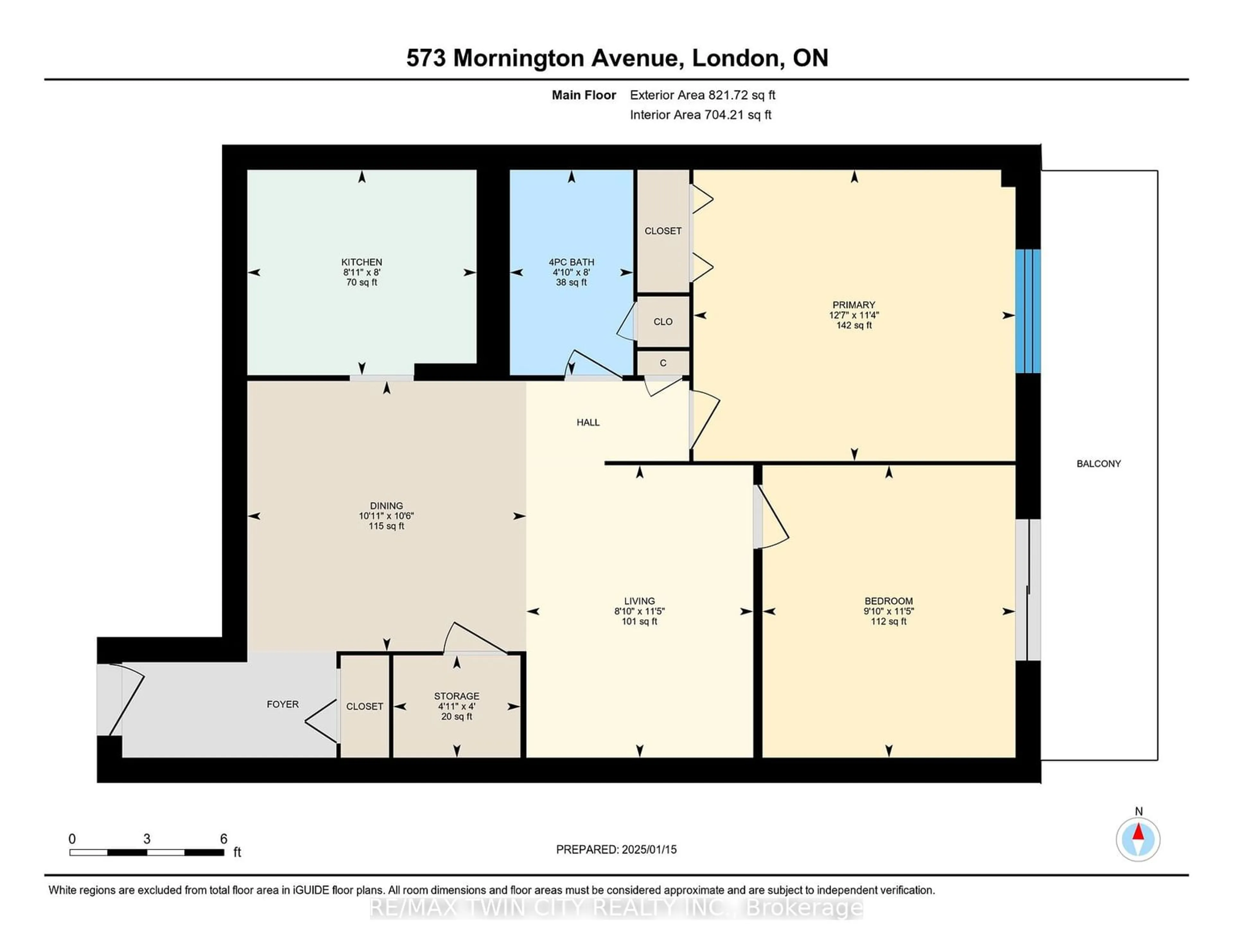 Floor plan for 573 Mornington Ave #707, London Ontario N5Y 4T9