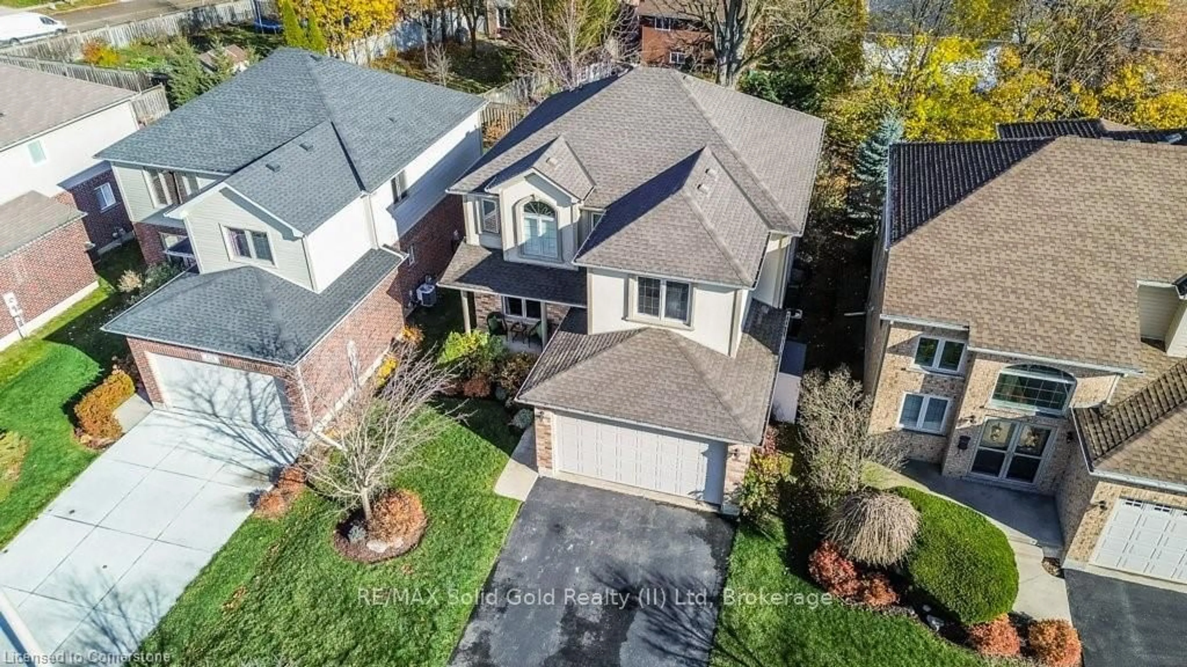 A pic from outside/outdoor area/front of a property/back of a property/a pic from drone, street for 206 Westhollow Crt, Waterloo Ontario N2T 3A1