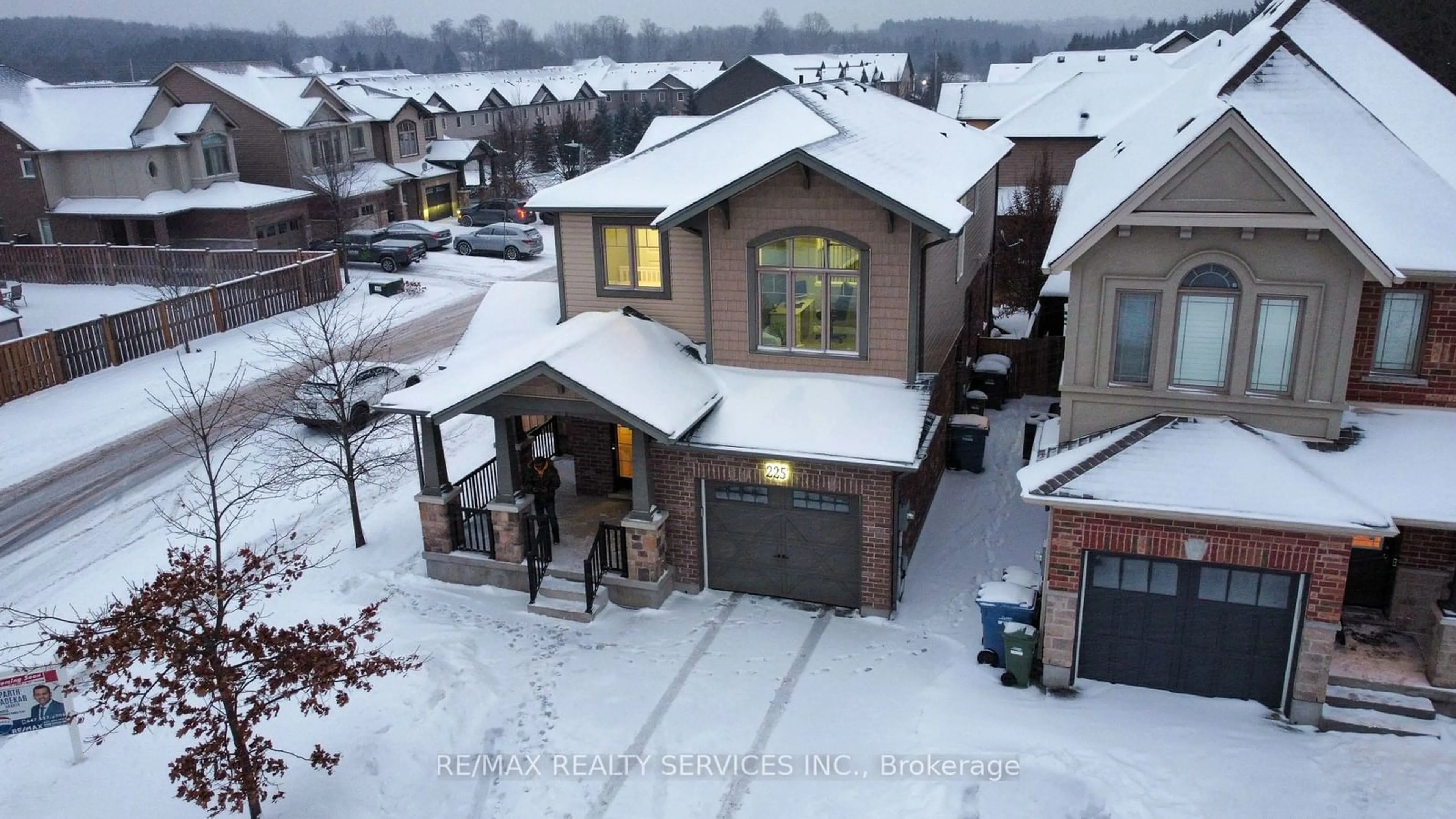 A pic from outside/outdoor area/front of a property/back of a property/a pic from drone, street for 225 Goodwin Dr, Guelph Ontario N1L 0K1