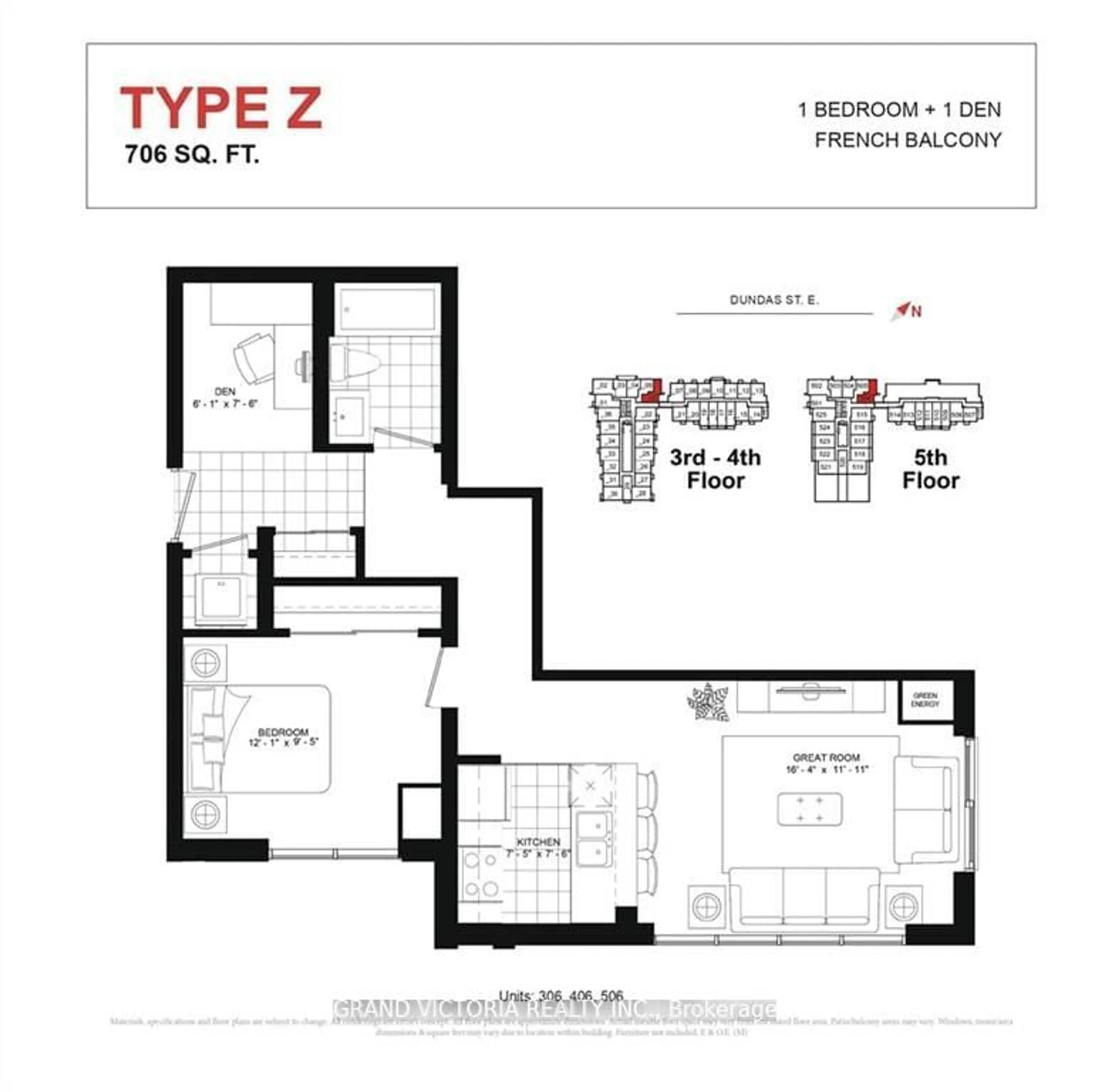 Floor plan for 460 Dundas St #306, Hamilton Ontario L8B 2A5