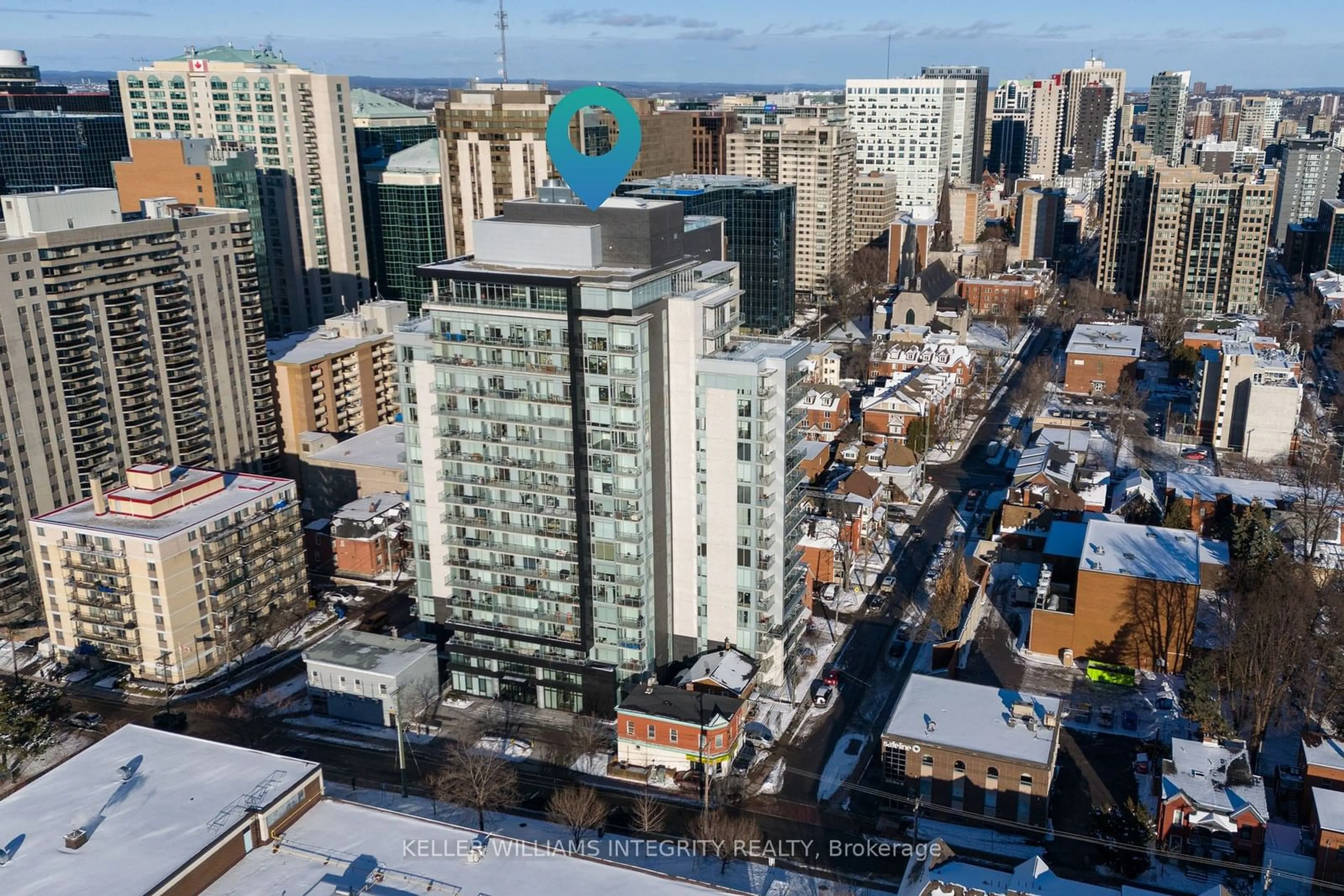 A pic from outside/outdoor area/front of a property/back of a property/a pic from drone, city buildings view from balcony for 255 Bay St #110, Ottawa Centre Ontario K1R 0C5