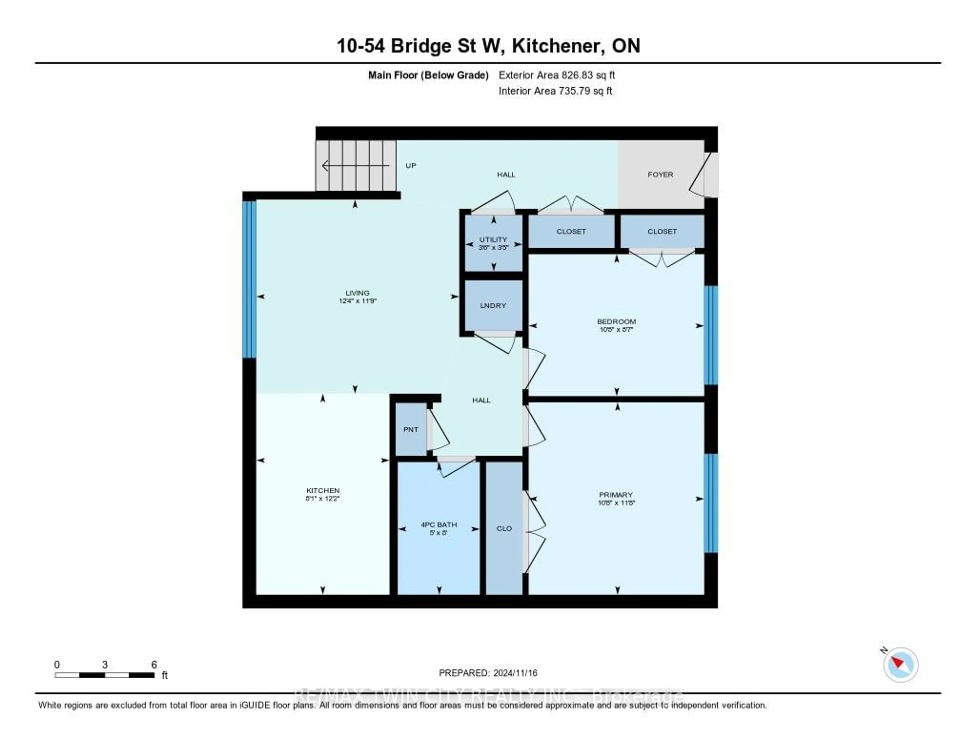 Floor plan for 54 Bridge St #10, Kitchener Ontario N2K 1S2