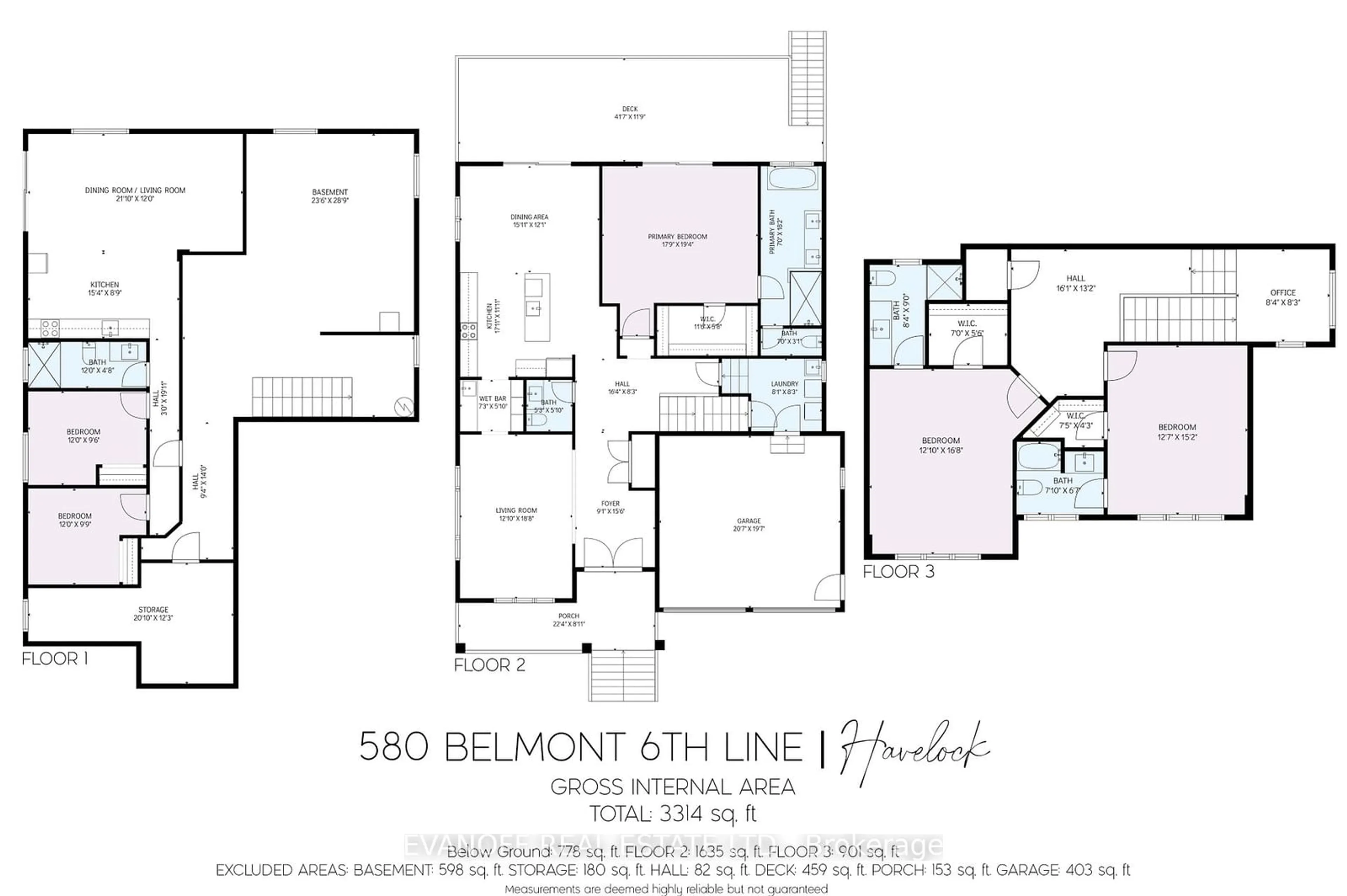 Floor plan for 580 Belmont Sixth Line, Havelock-Belmont-Methuen Ontario K0L 1Z0