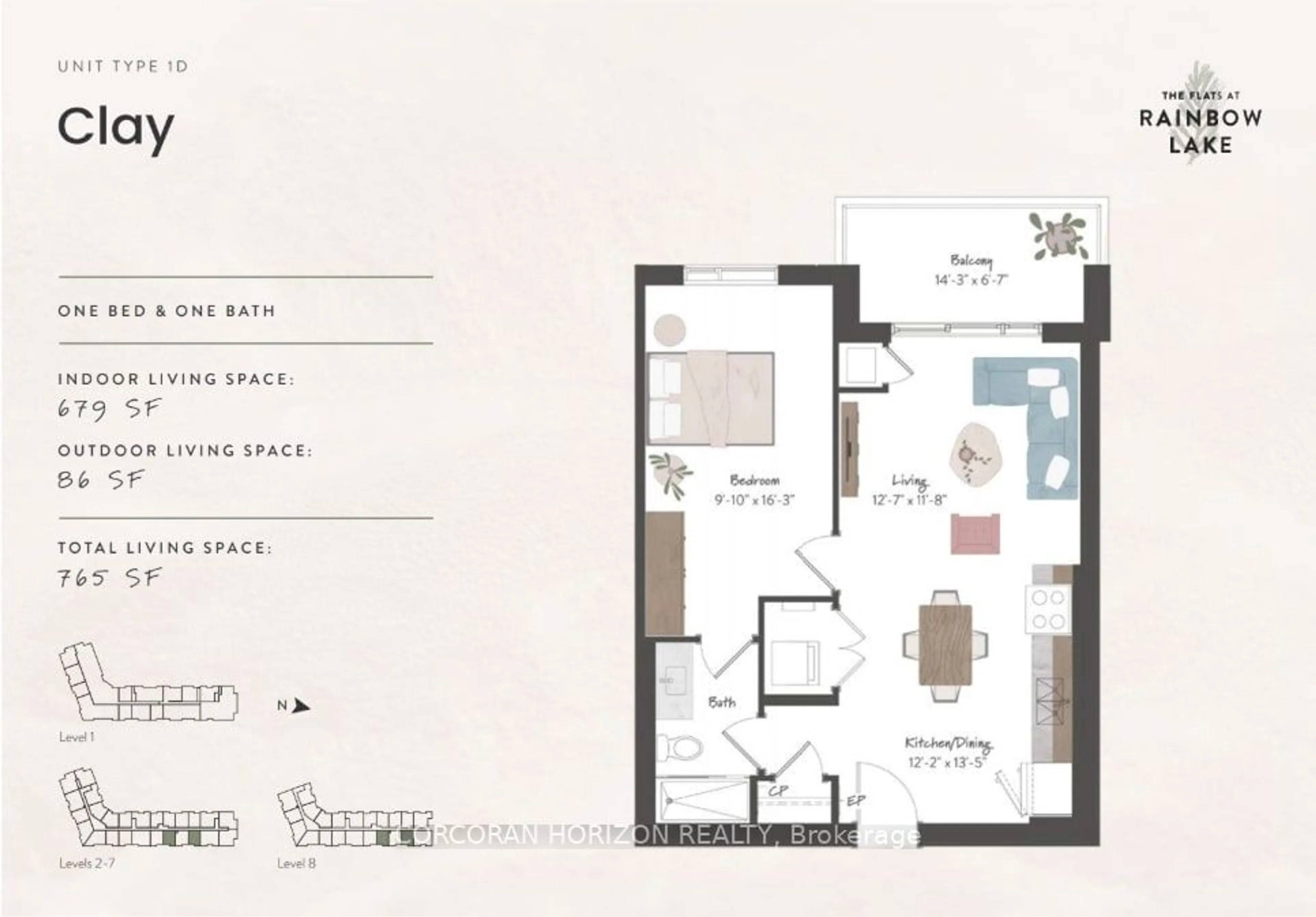 Floor plan for 525 New Dundee Rd #423, Kitchener Ontario N2P 0K8