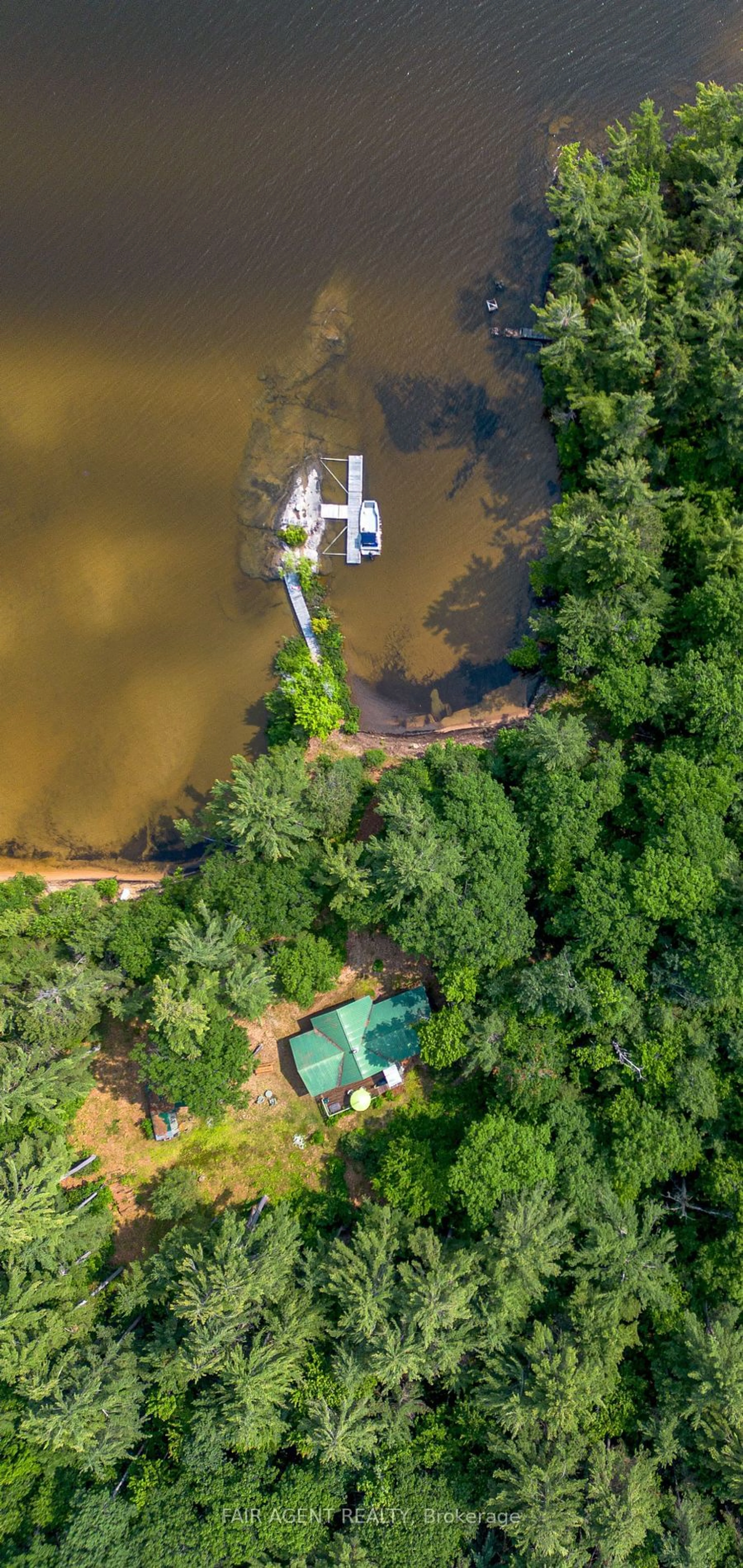 A pic from outside/outdoor area/front of a property/back of a property/a pic from drone, water/lake/river/ocean view for LT25 SANDY ISLAND, West Nipissing Ontario P0H 2G0