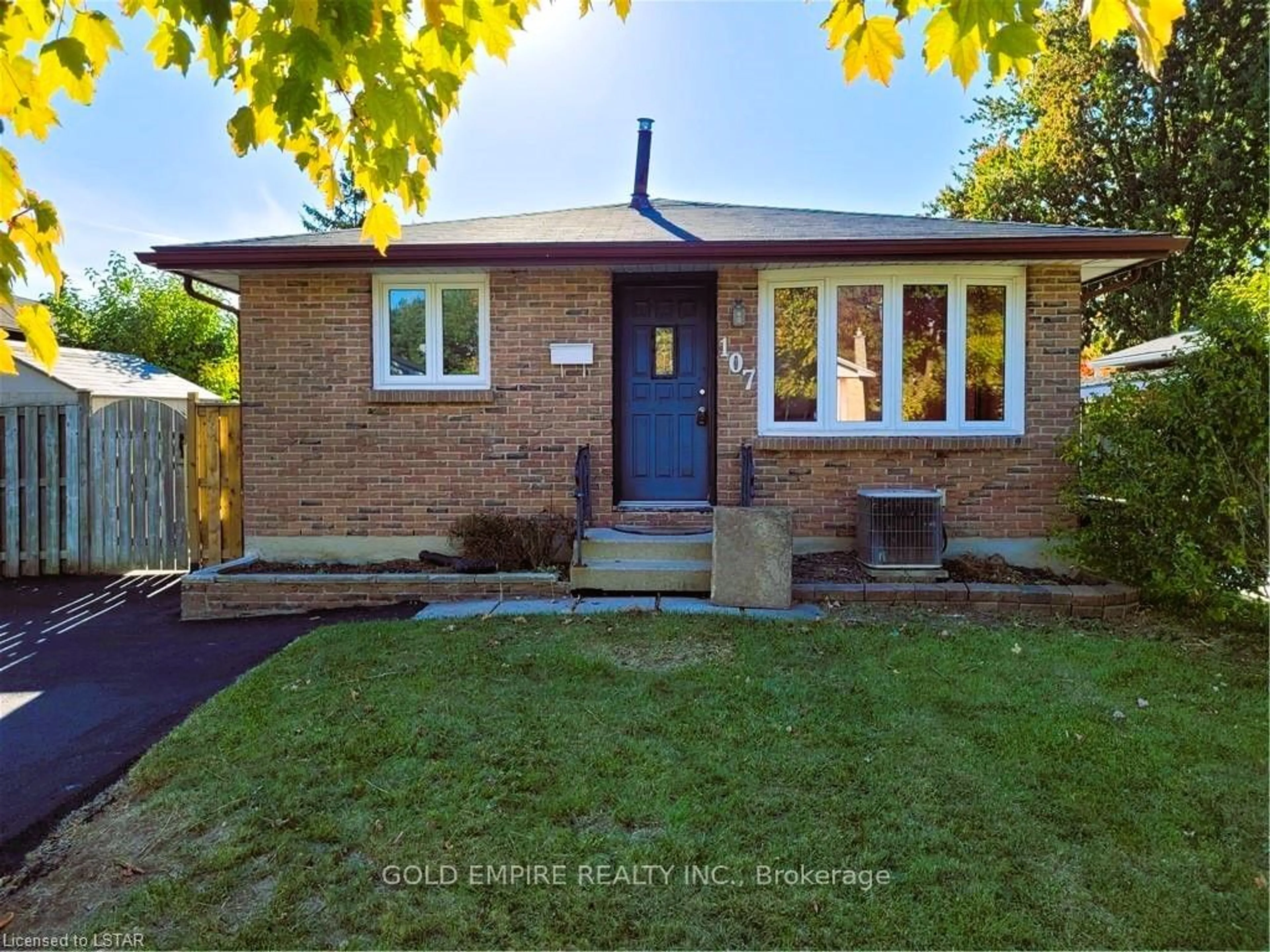 Home with brick exterior material, street for 107 Harding Cres, London Ontario N6E 1G2