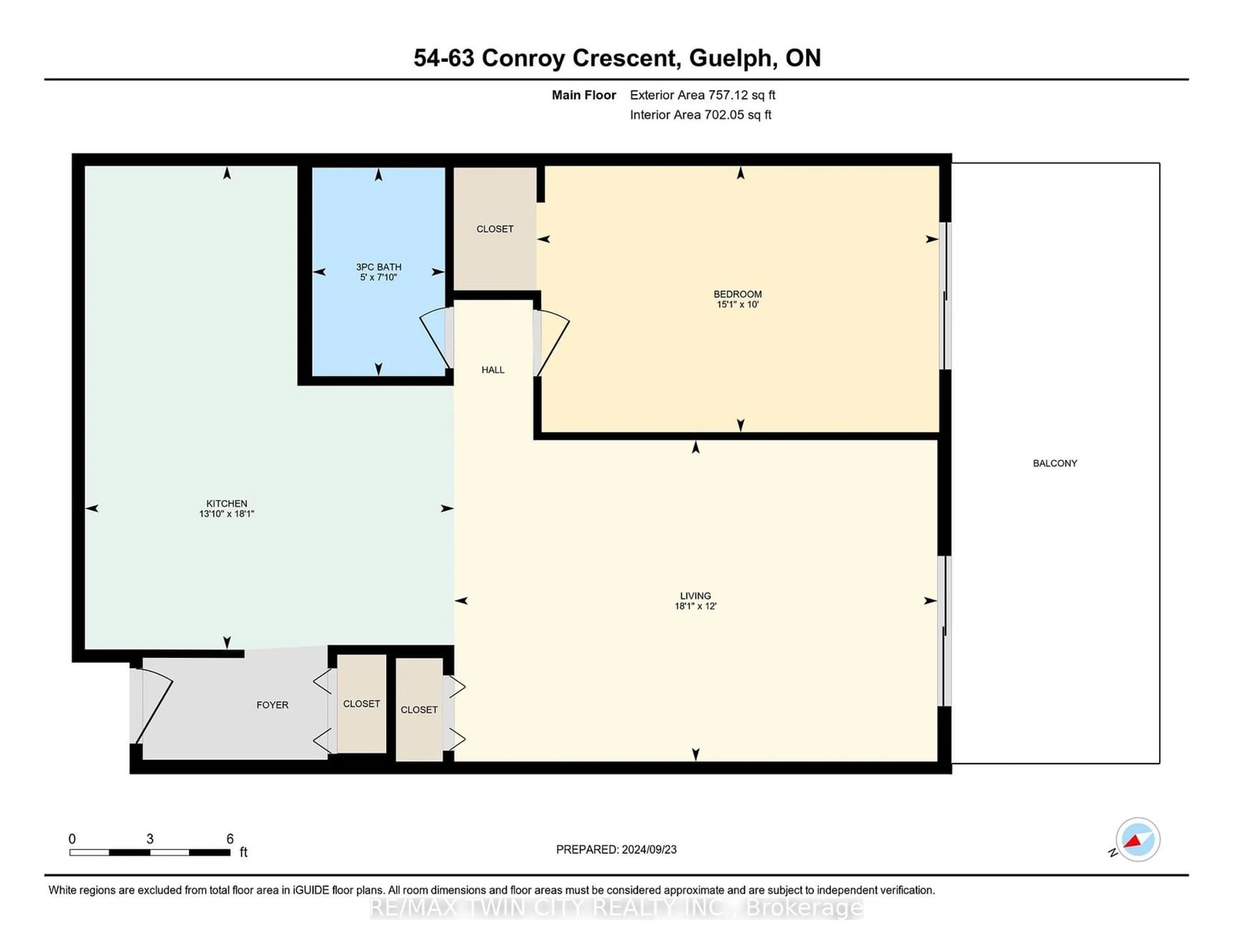 Floor plan for 63 Conroy Cres #54, Guelph Ontario N1G 2V5