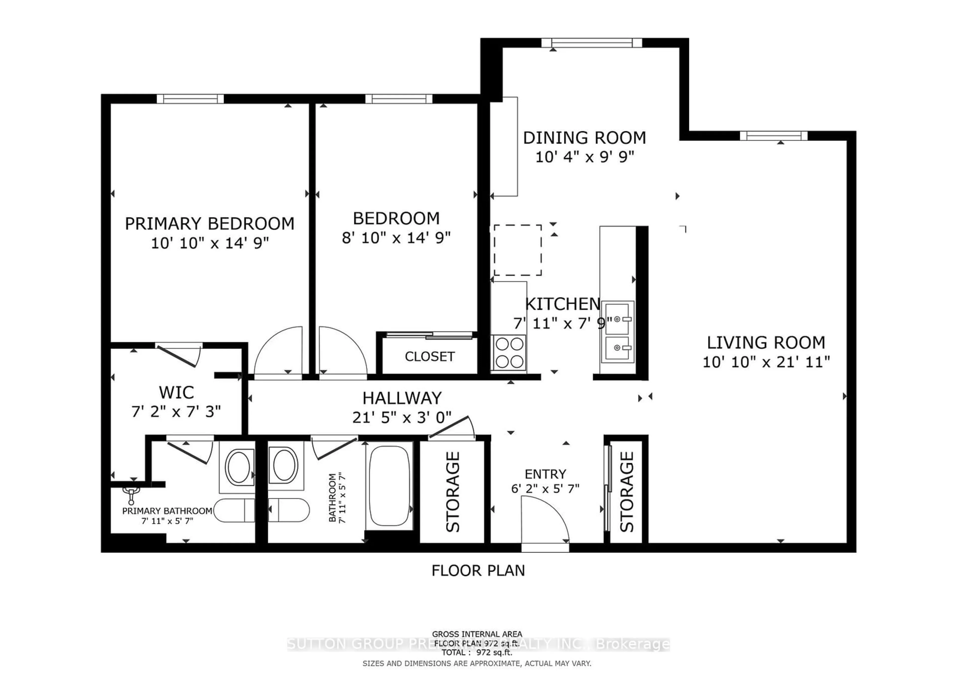 Floor plan for 76 Baseline Rd #1104, London Ontario N6J 4X6