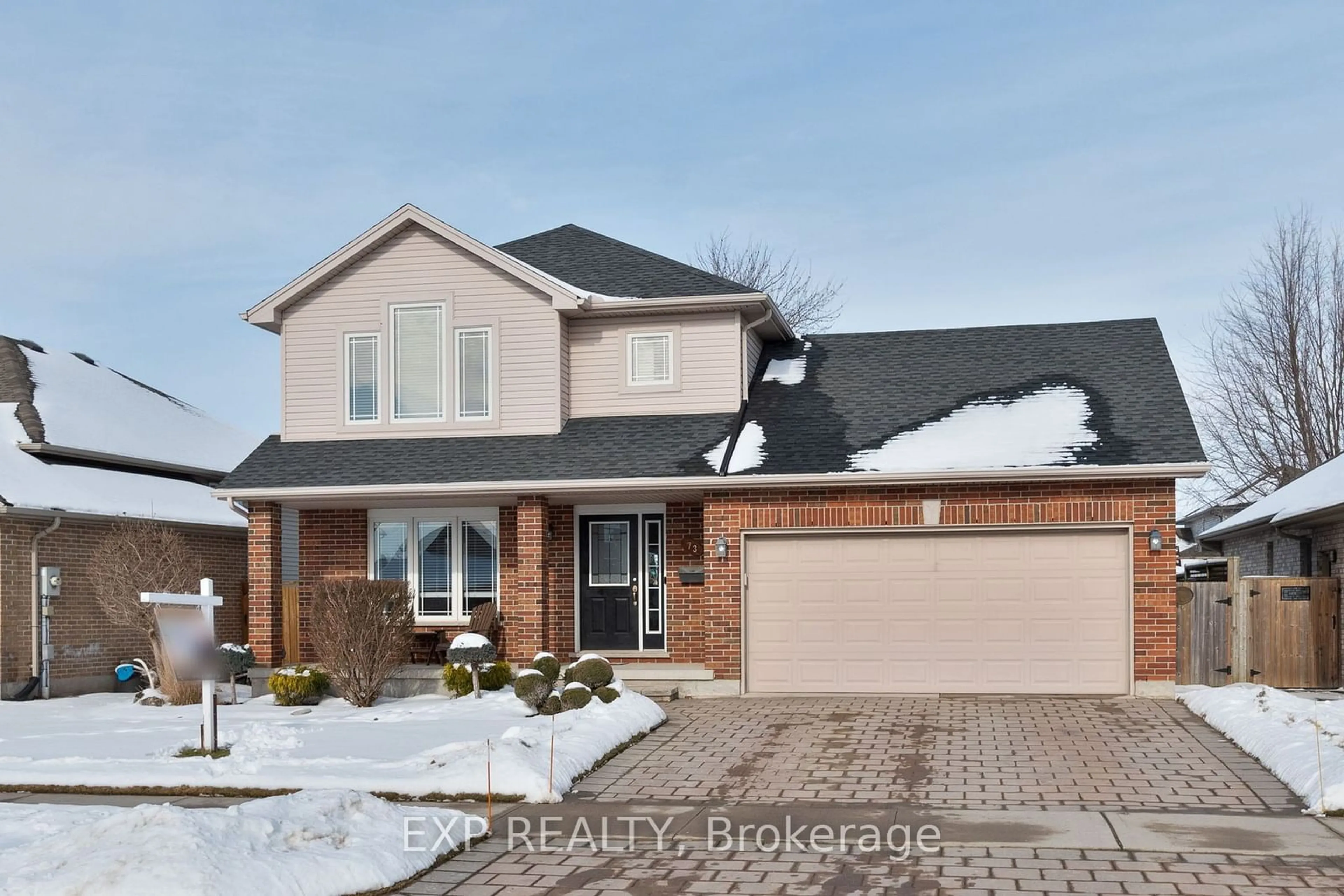 Home with brick exterior material, street for 73 Laura Lane, Strathroy-Caradoc Ontario N7G 4K9