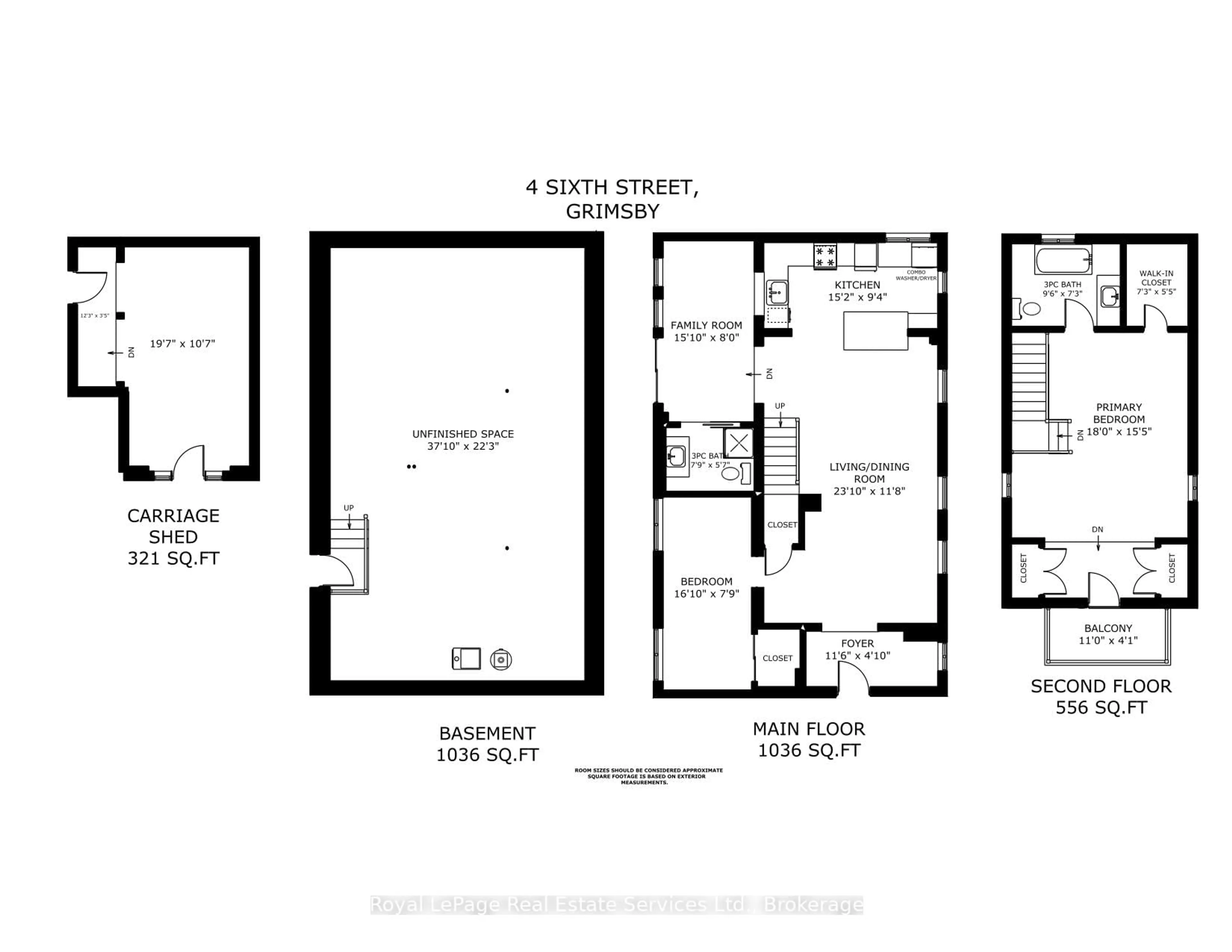 Floor plan for 4 6th St, Grimsby Ontario L3M 2T3