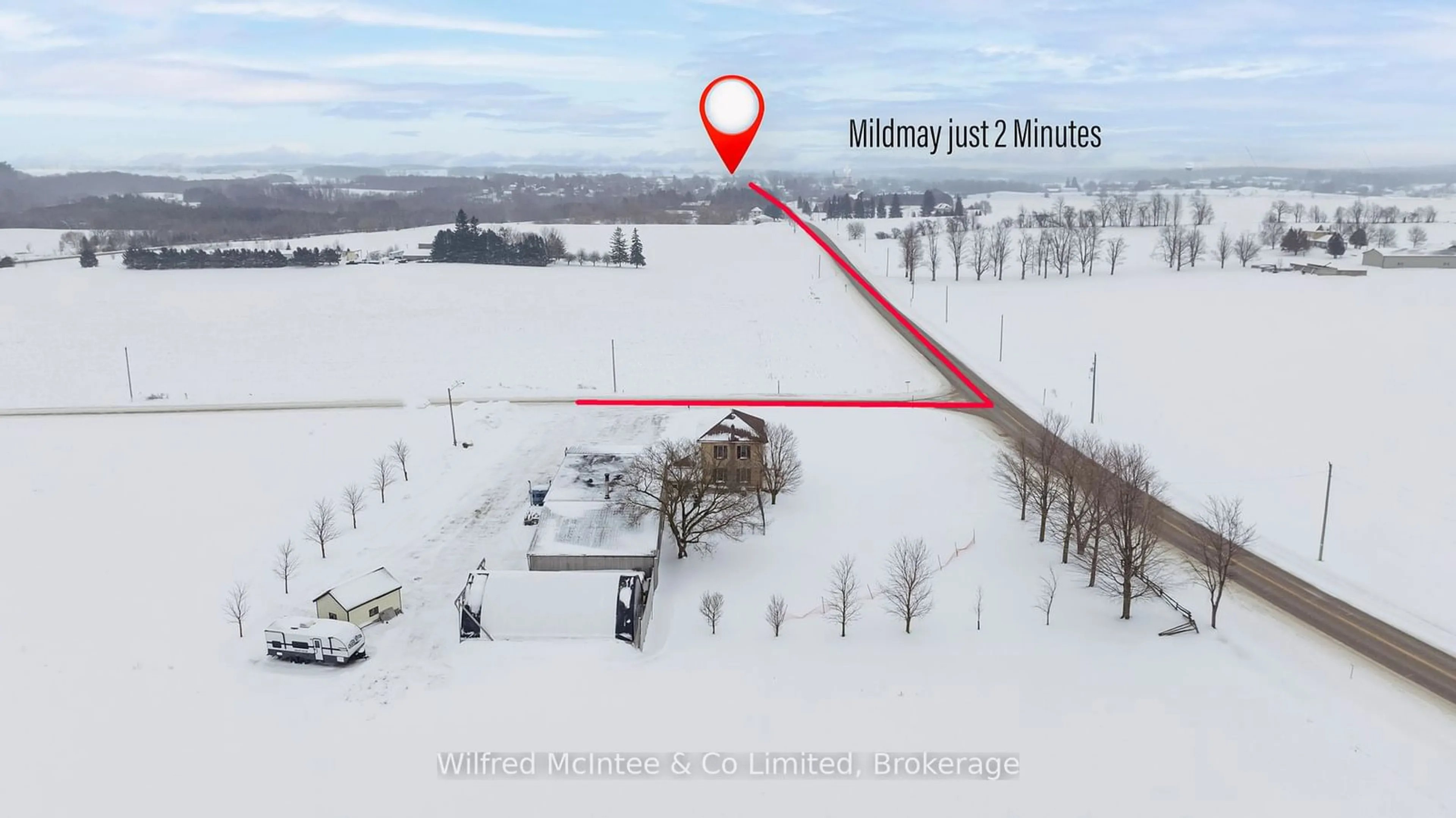 A pic from outside/outdoor area/front of a property/back of a property/a pic from drone, mountain view for 7 Sideroad 21-22 Sdrd, South Bruce Ontario N0G 2J0