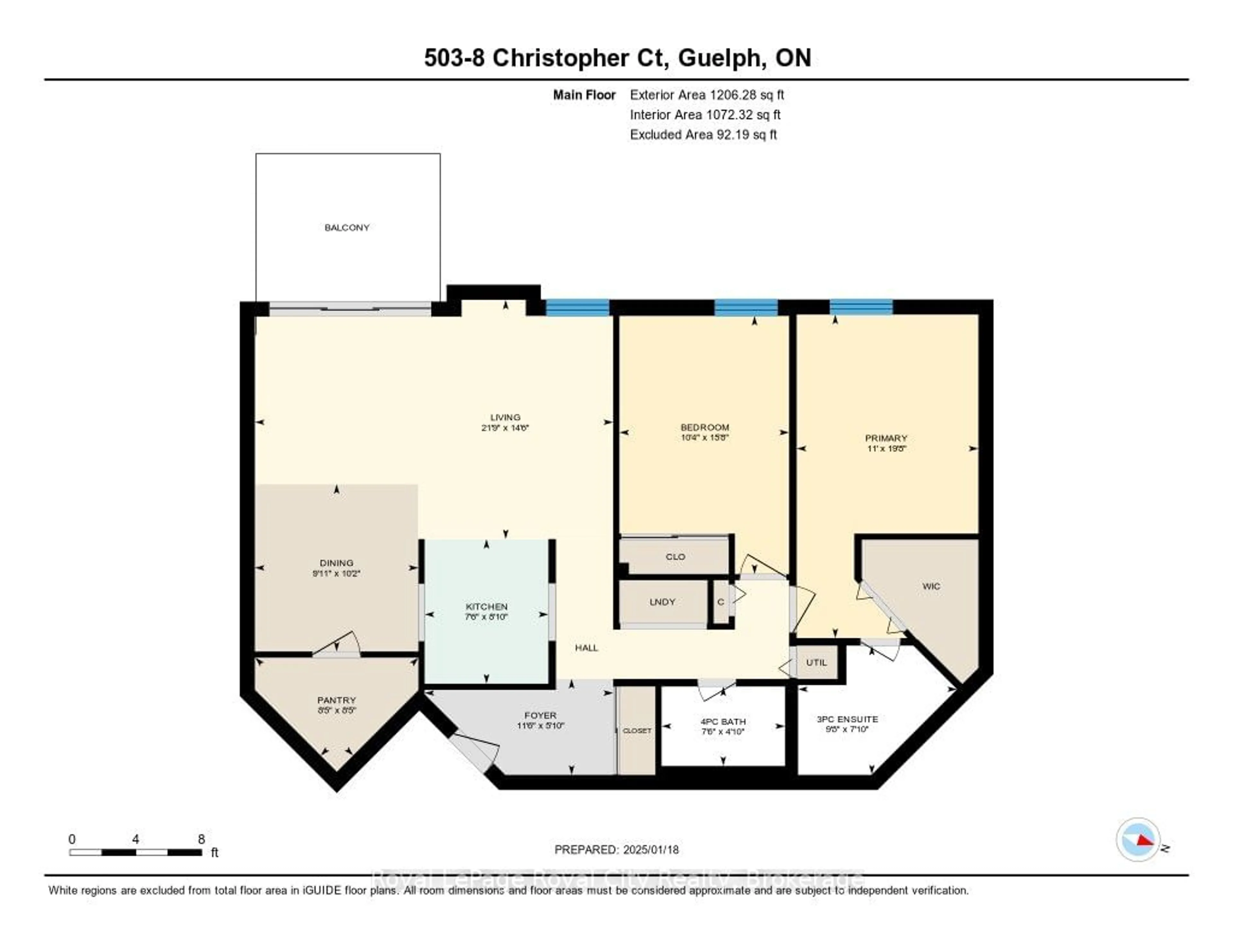 Floor plan for 8 Christopher Crt #503, Guelph Ontario N1G 4N7