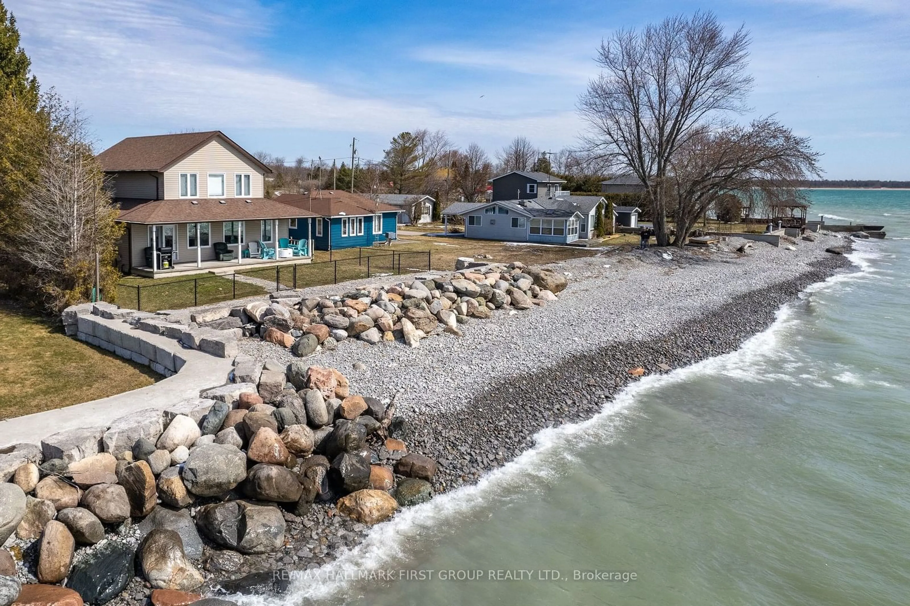 A pic from outside/outdoor area/front of a property/back of a property/a pic from drone, water/lake/river/ocean view for 44 GREENWAY Circ, Brighton Ontario K0K 1H0