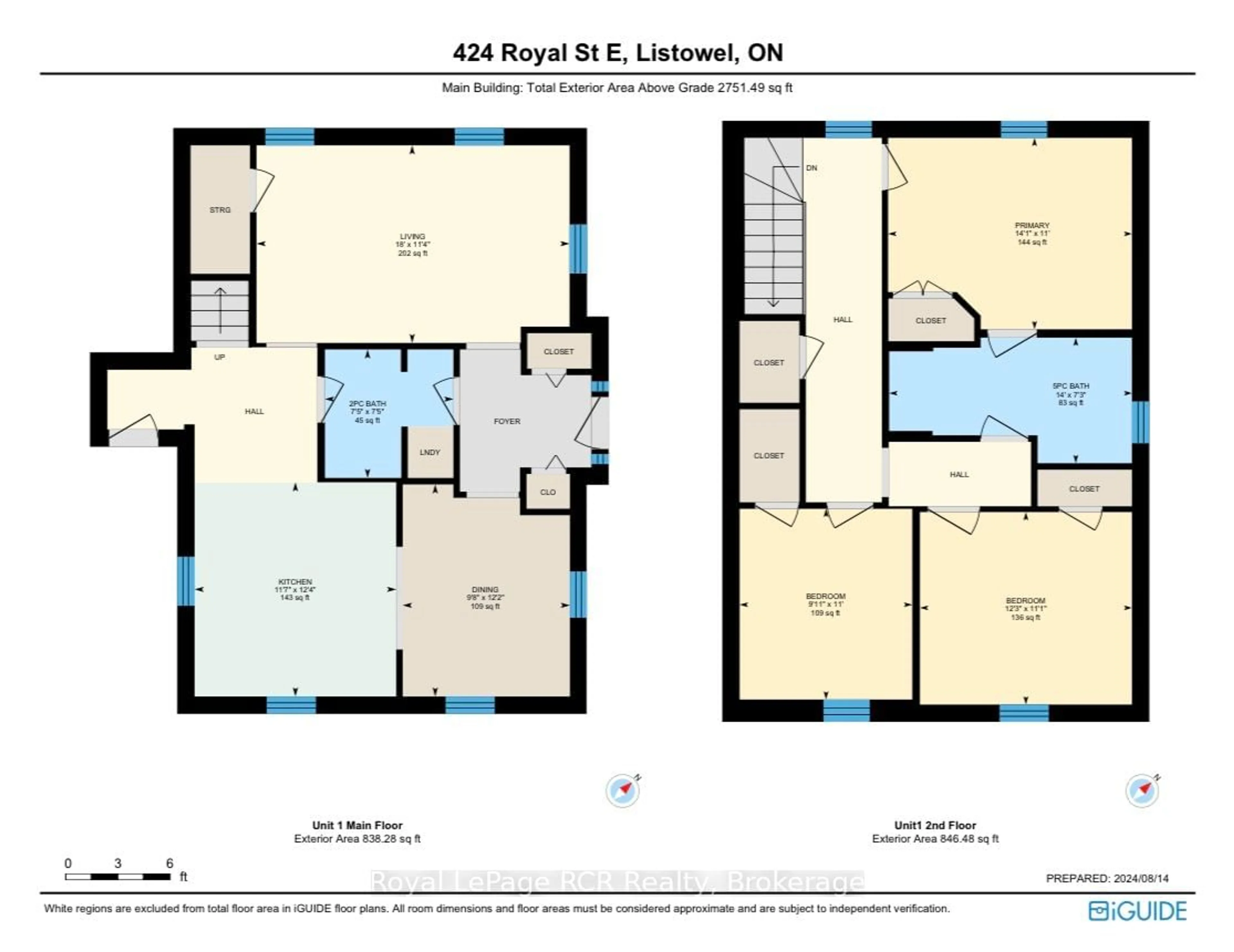 Floor plan for 424 ROYAL St, North Perth Ontario N4W 2S3