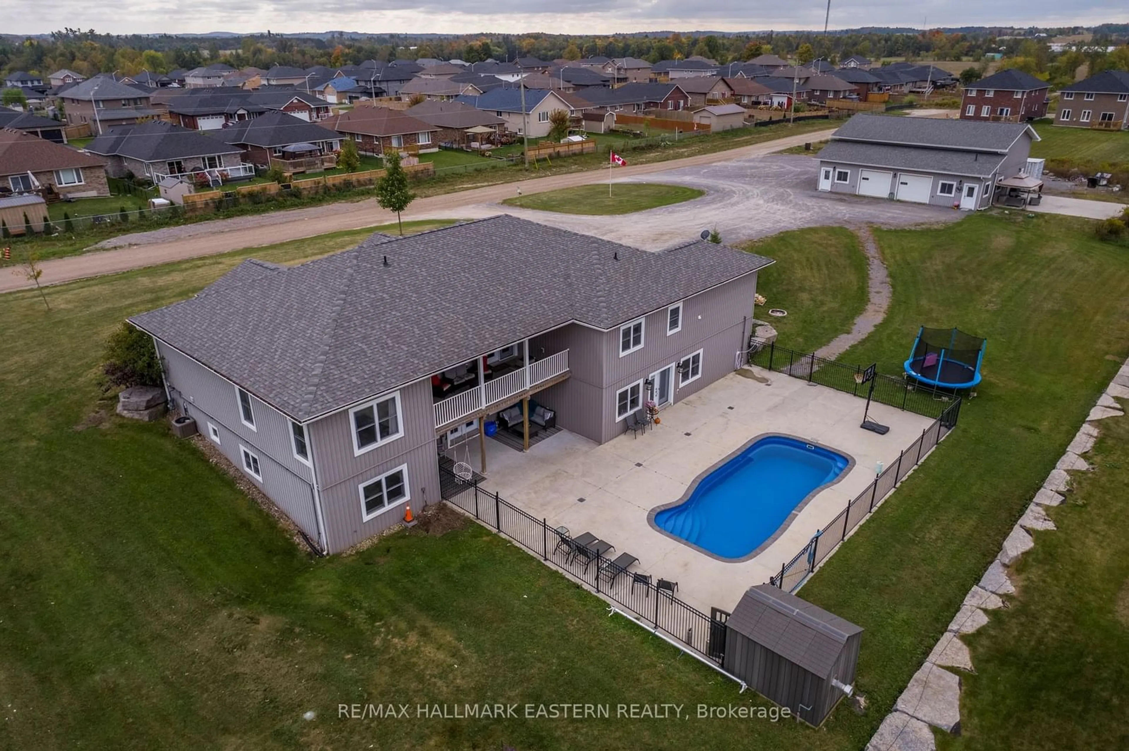 A pic from outside/outdoor area/front of a property/back of a property/a pic from drone, water/lake/river/ocean view for 44 Albine St, Asphodel-Norwood Ontario K0L 2V0