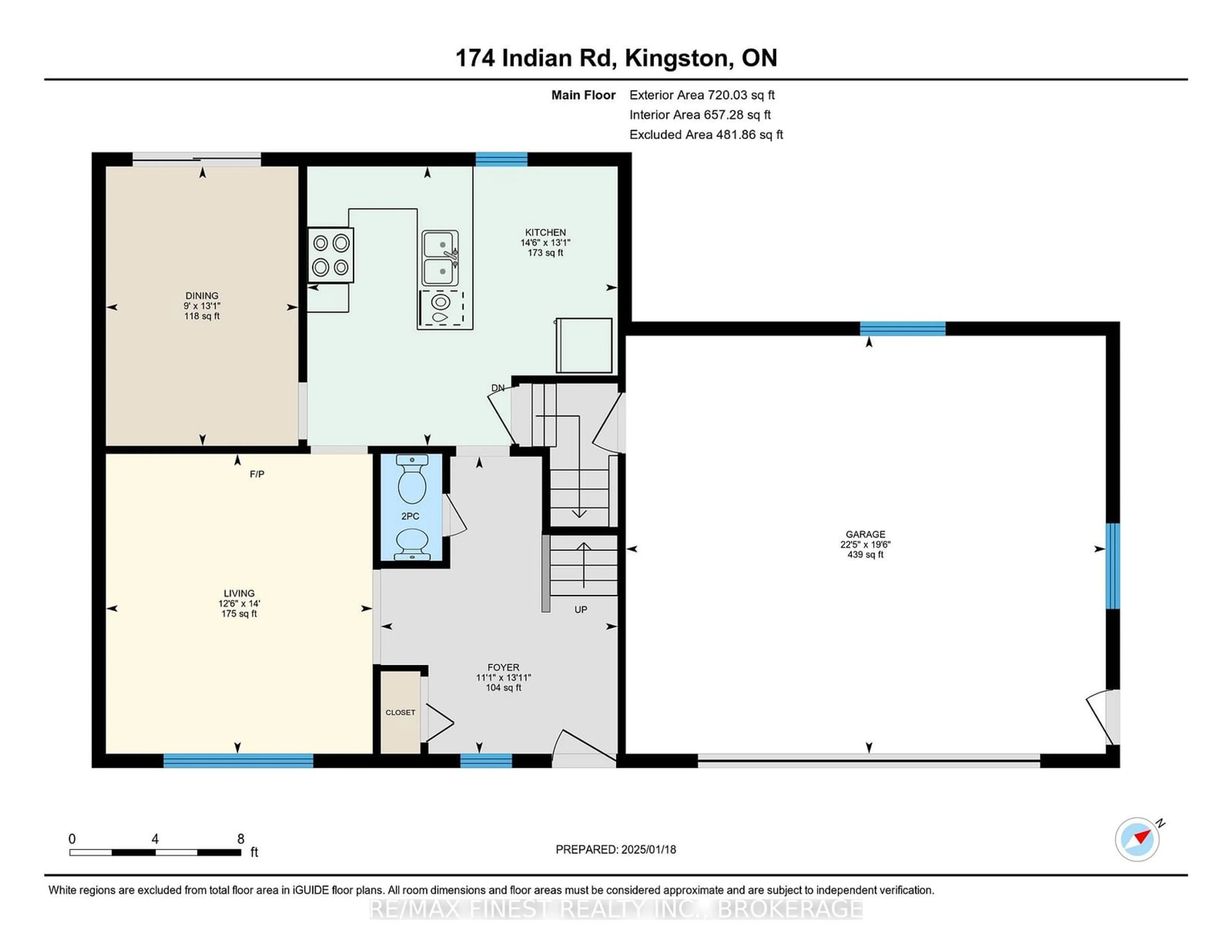 Floor plan for 174 Indian Rd, Kingston Ontario K7M 1T4