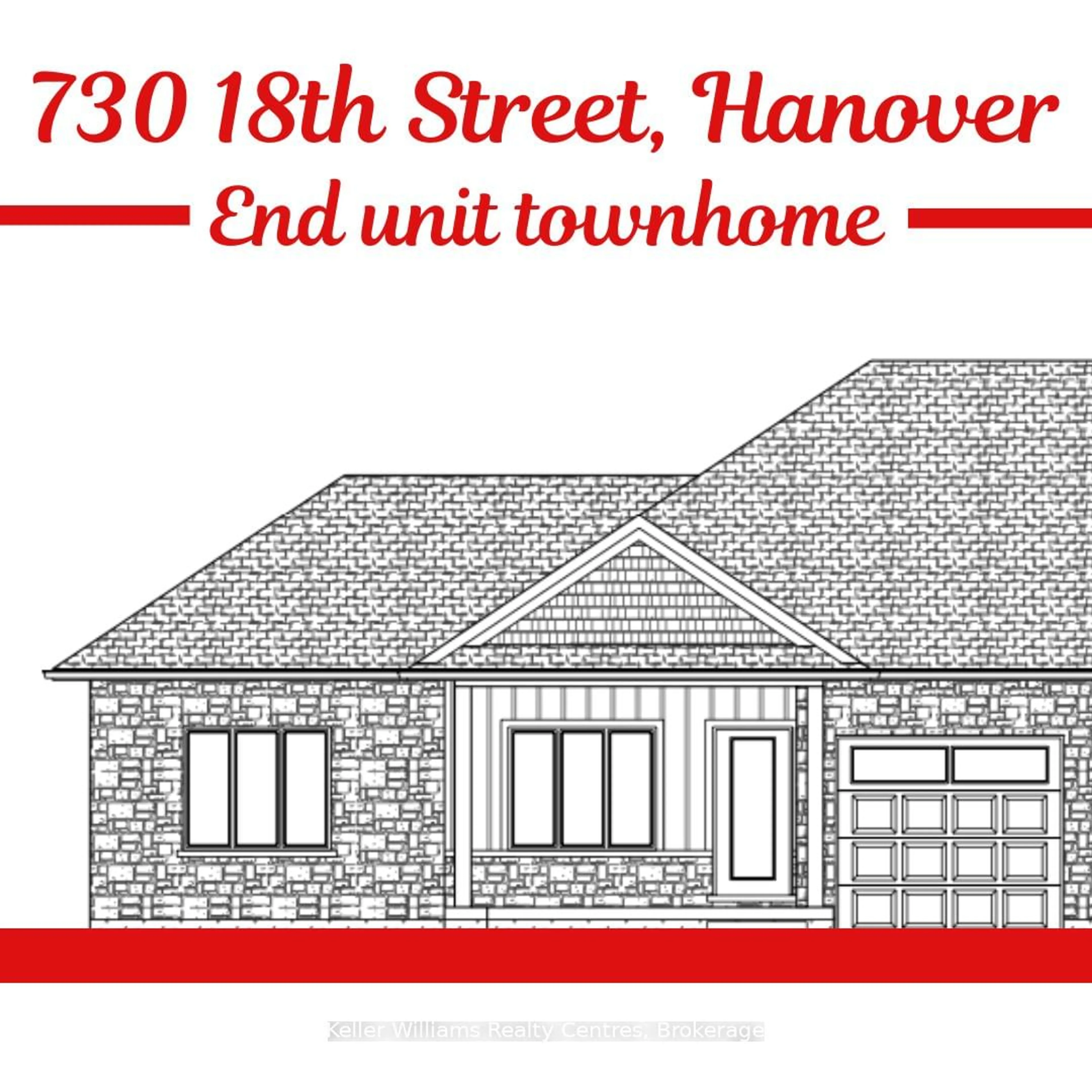 Home with brick exterior material, street for 730 18TH St, Hanover Ontario N4N 0C5