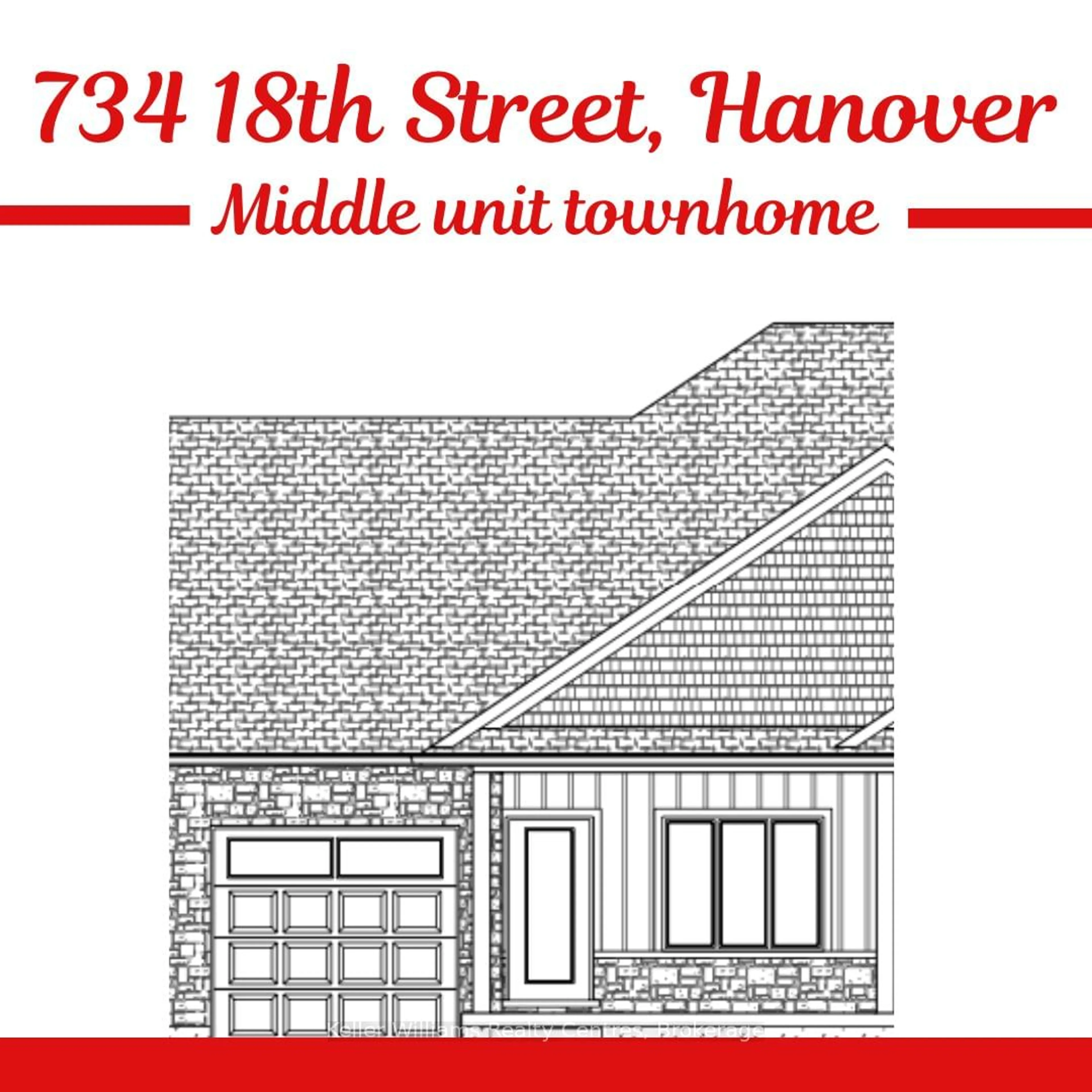 Home with brick exterior material, street for 734 18TH St, Hanover Ontario N4N 0C5