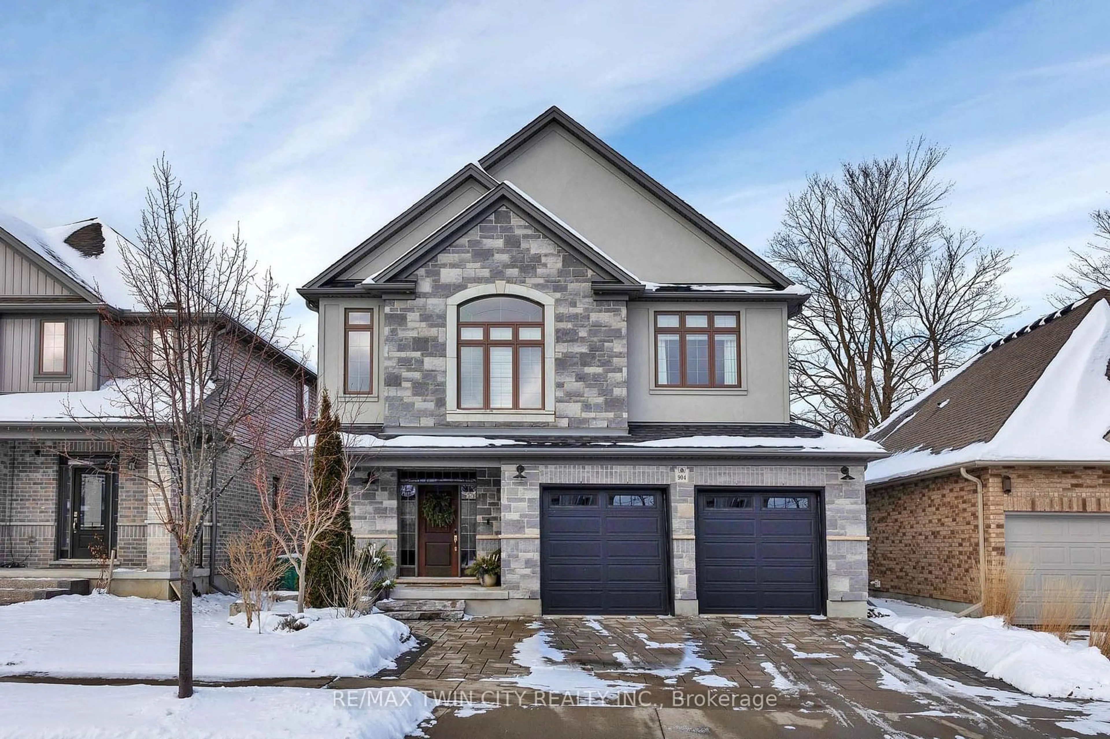 Home with brick exterior material, street for 904 DEER CREEK Crt, Kitchener Ontario N2A 0J5