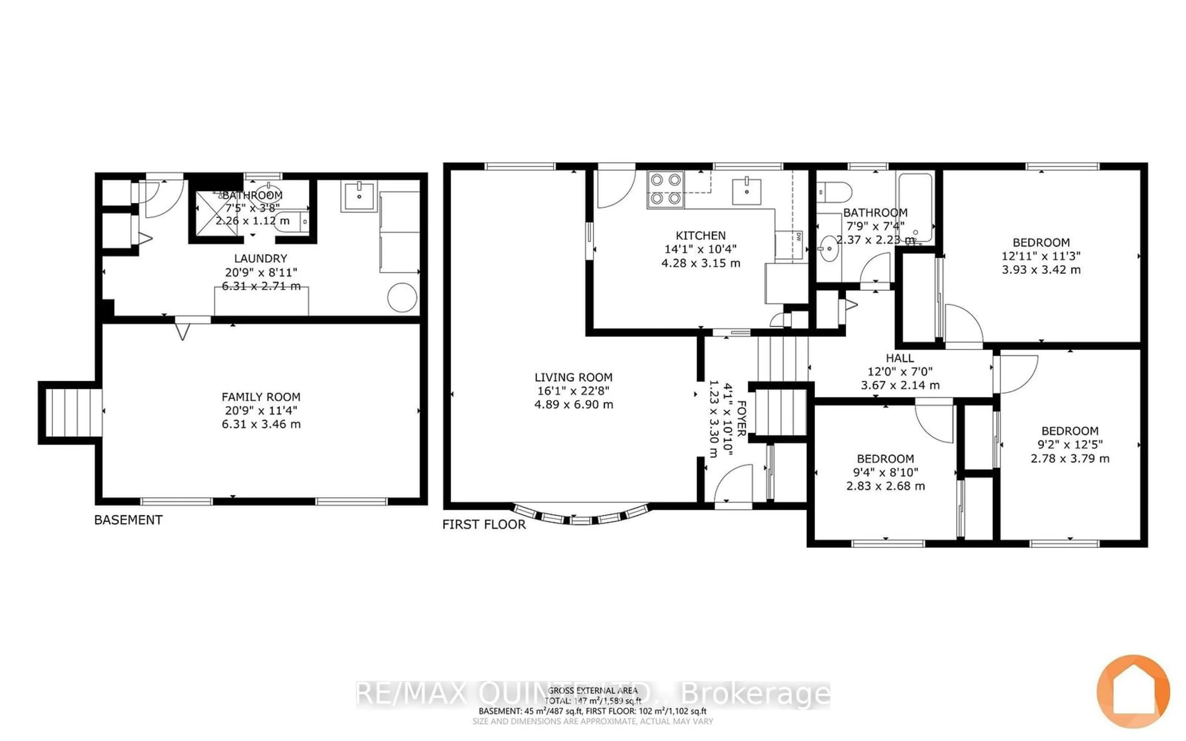 Floor plan for 5 Joyce Cres, Belleville Ontario K8N 1Y6