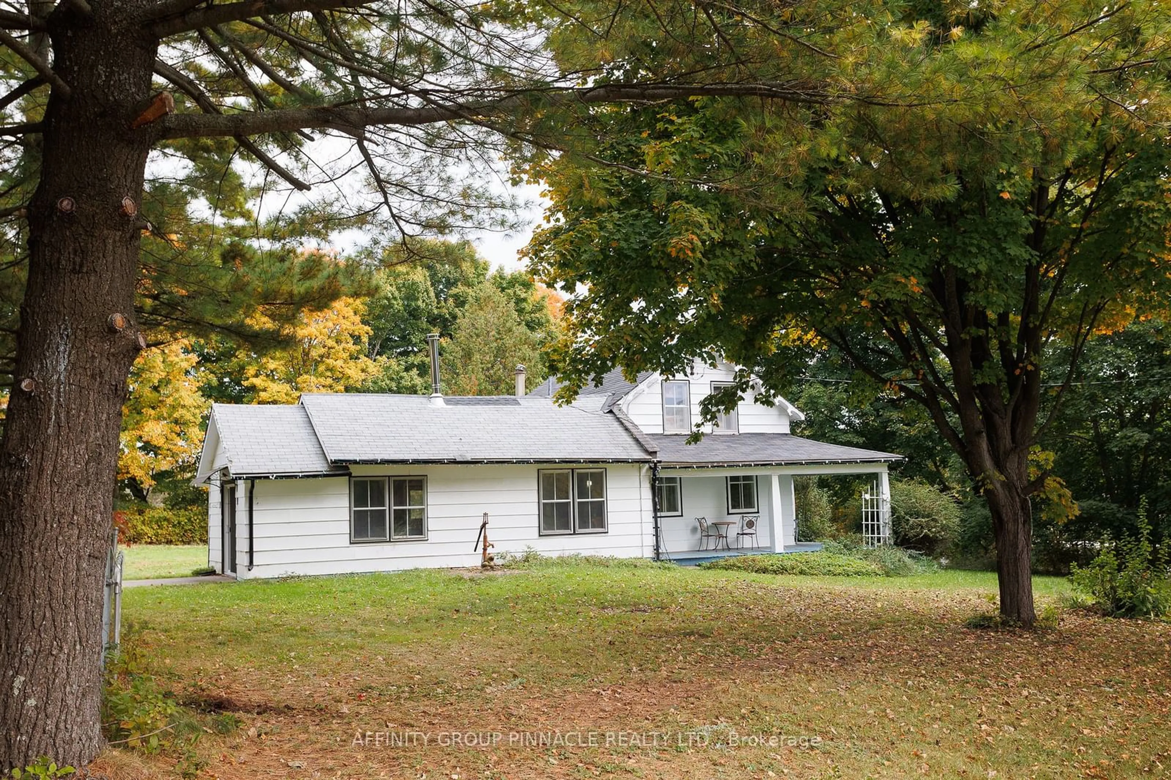 Home with vinyl exterior material, street for 163 Sturgeon Point Rd, Kawartha Lakes Ontario K0M 1N0