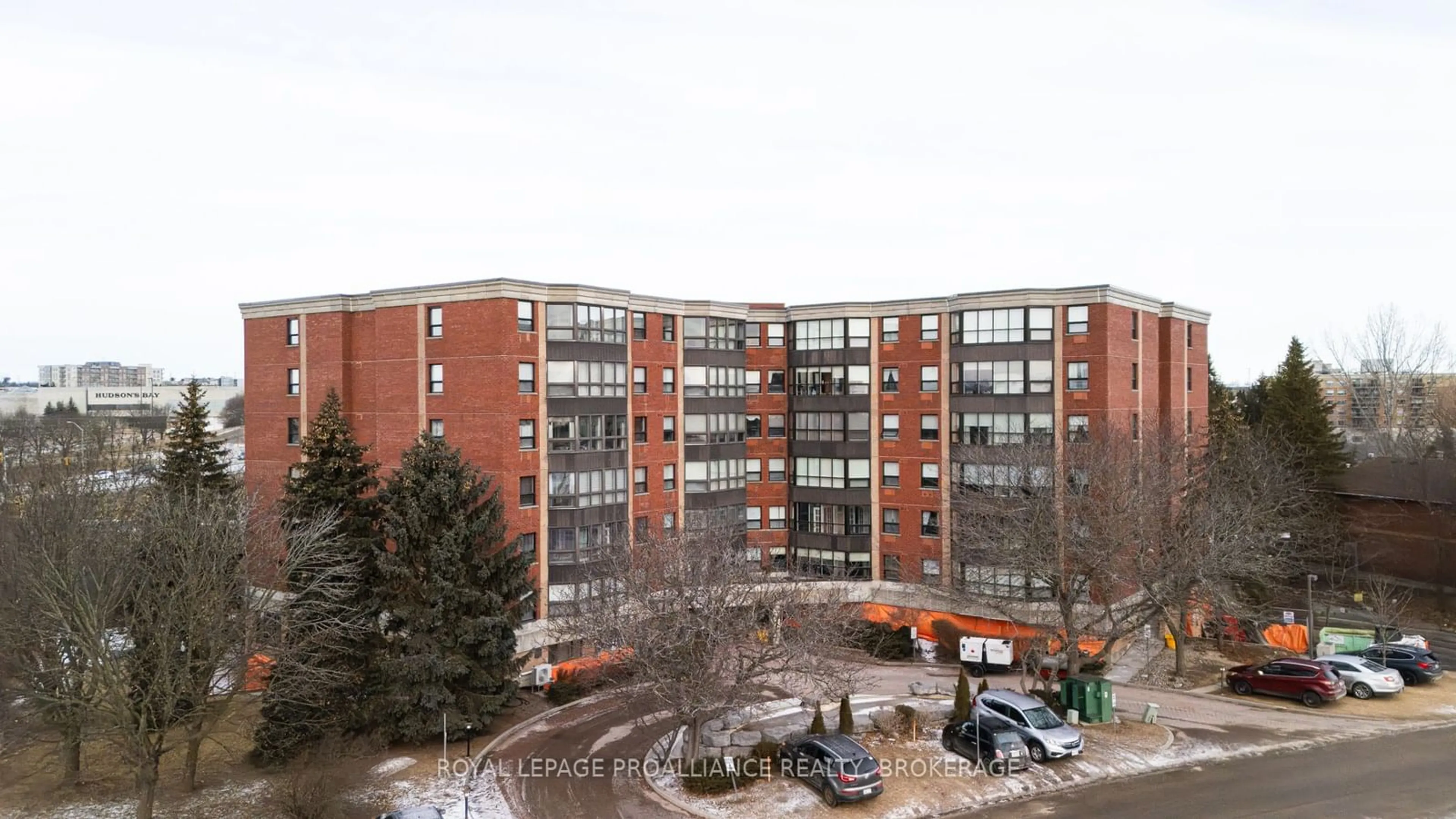 A pic from outside/outdoor area/front of a property/back of a property/a pic from drone, city buildings view from balcony for 675 Davis Dr #309, Kingston Ontario K7M 8L5