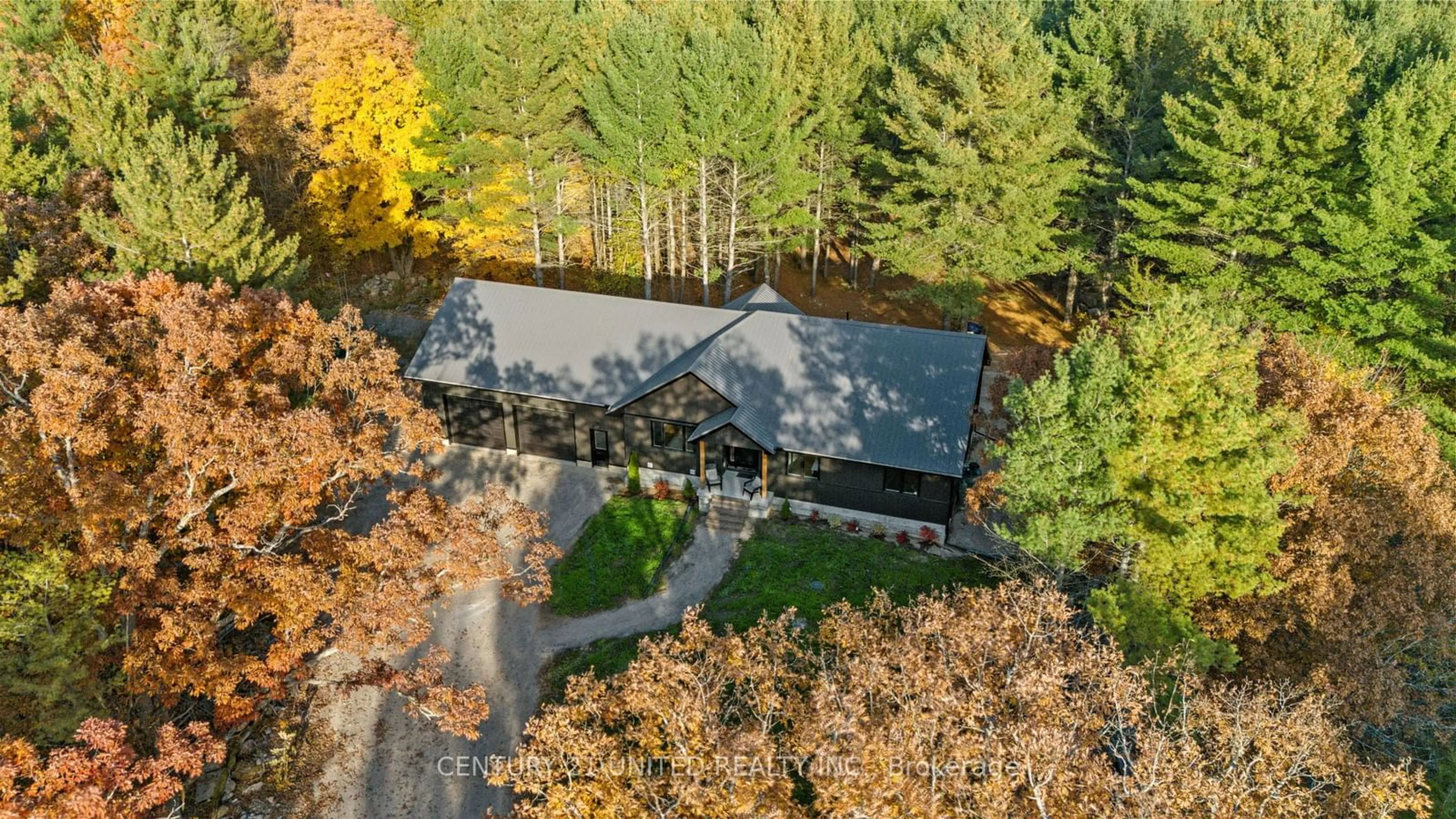 A pic from outside/outdoor area/front of a property/back of a property/a pic from drone, forest/trees view for 2135 Sixth Line Rd, Douro-Dummer Ontario K0L 2H0