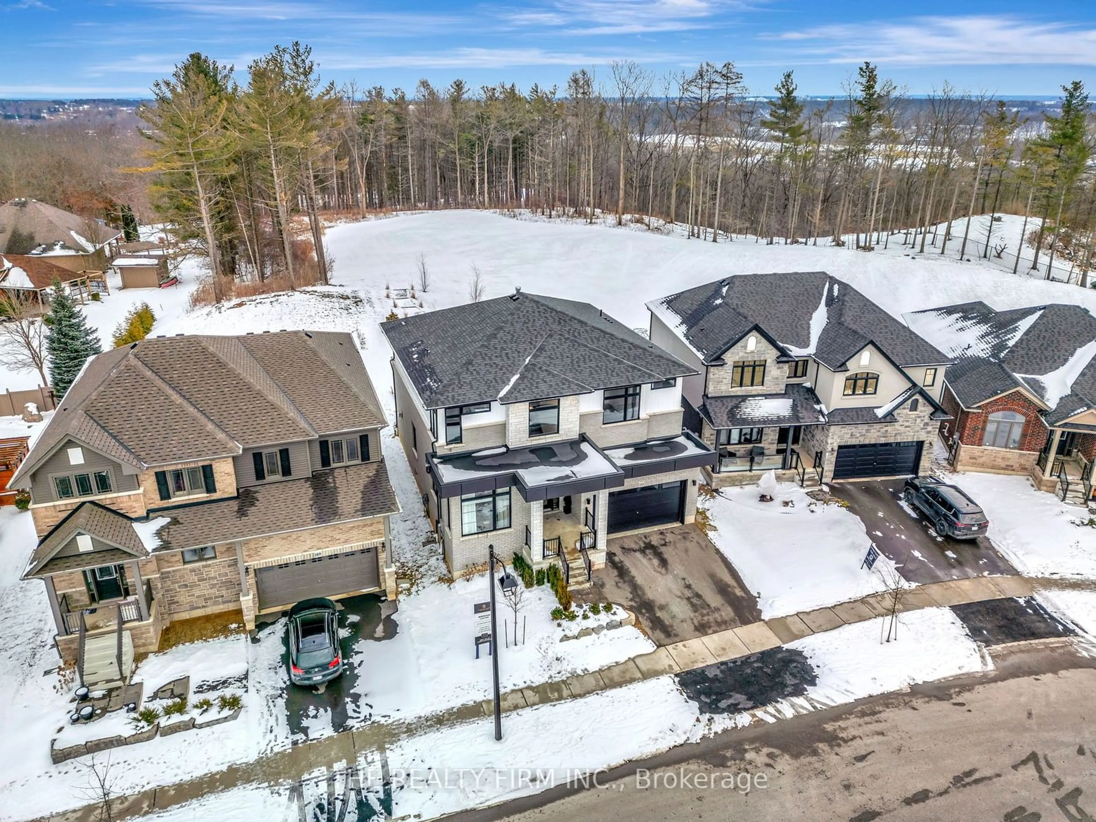 A pic from outside/outdoor area/front of a property/back of a property/a pic from drone, mountain view for 111 Daugaard Ave, Brant Ontario N3L 0L6