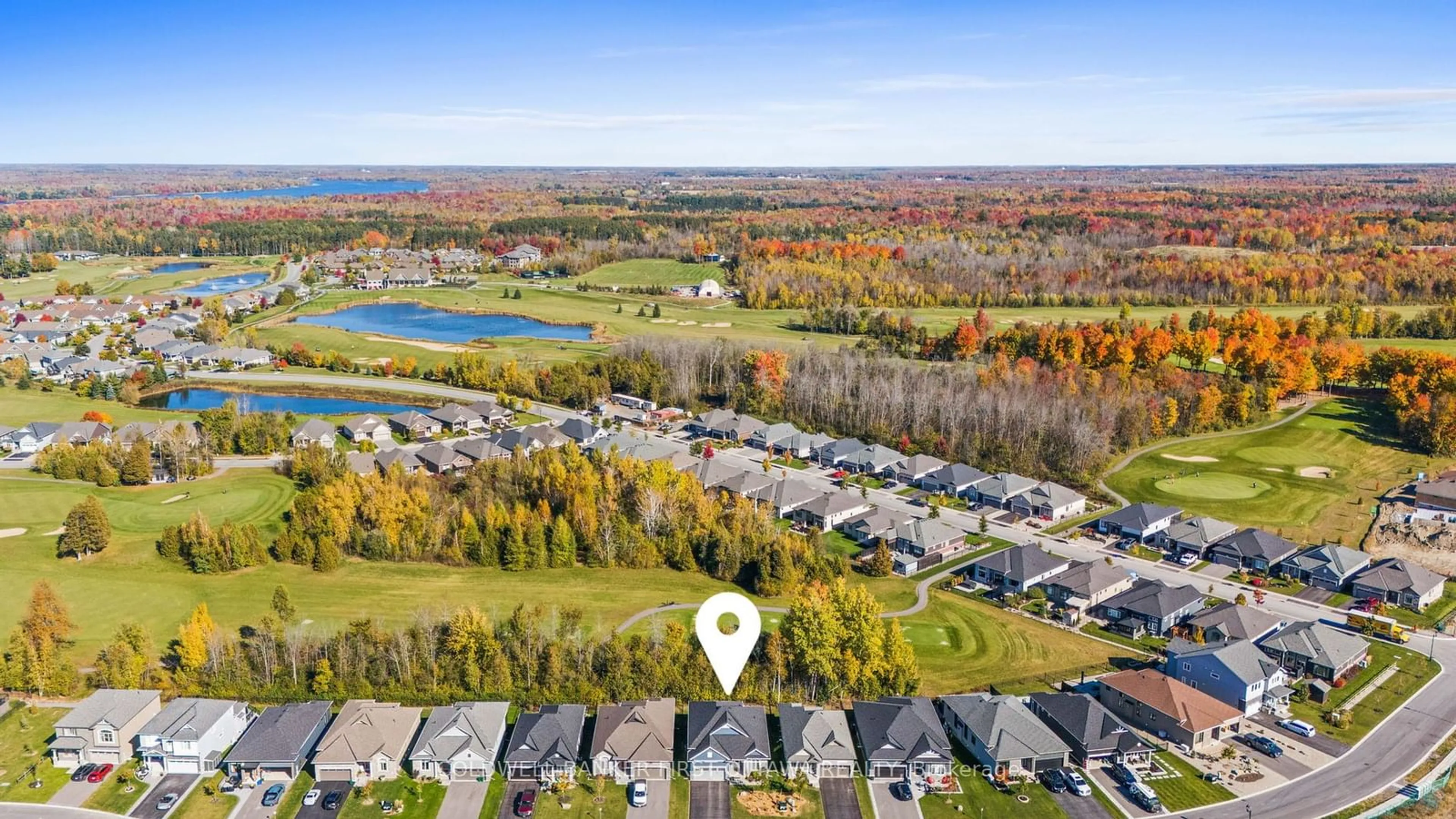 A pic from outside/outdoor area/front of a property/back of a property/a pic from drone, water/lake/river/ocean view for 214 BLACKHORSE Dr, North Grenville Ontario K0G 1J0