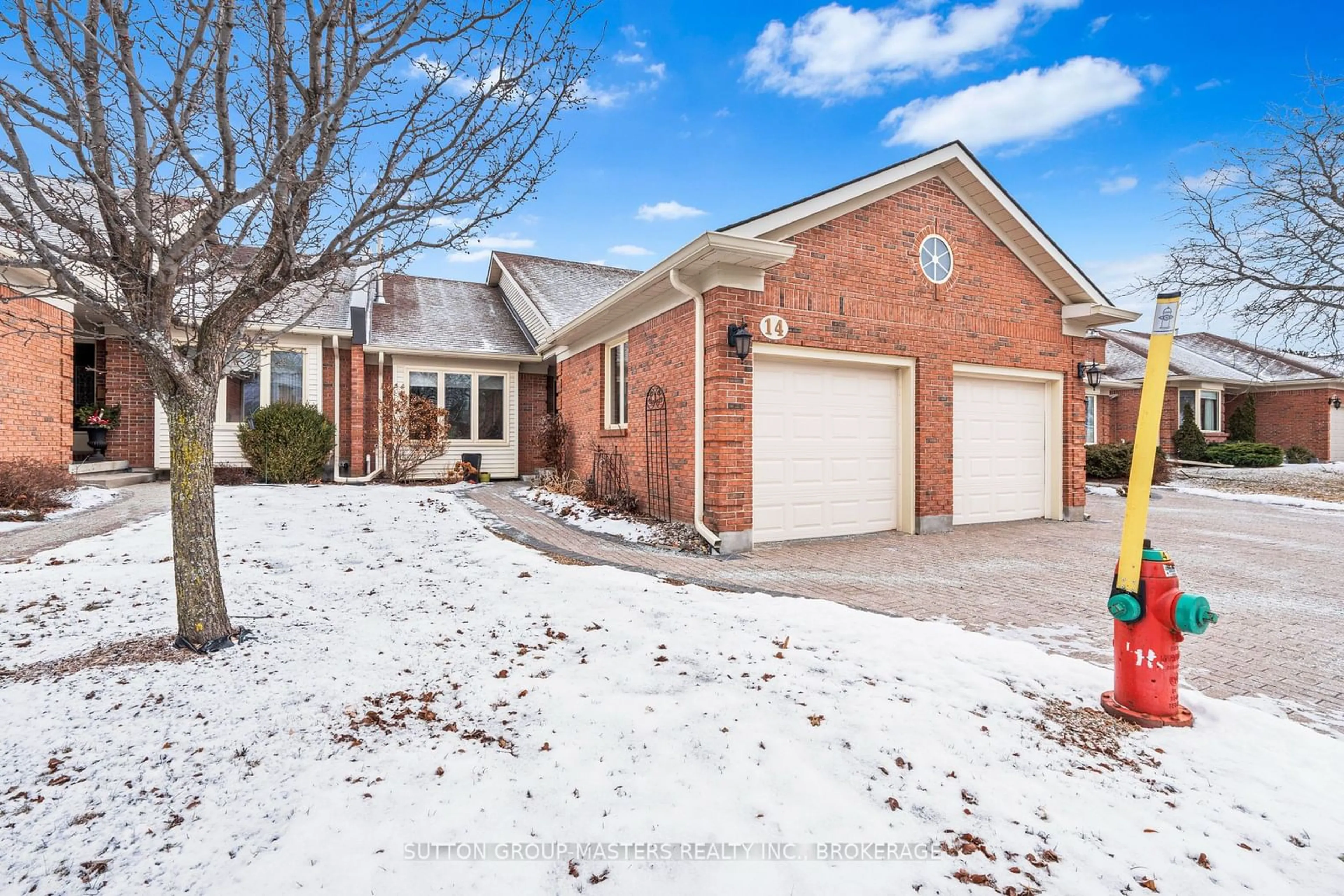 Home with brick exterior material, street for 100 Medley Crt #14, Kingston Ontario K7K 6X1