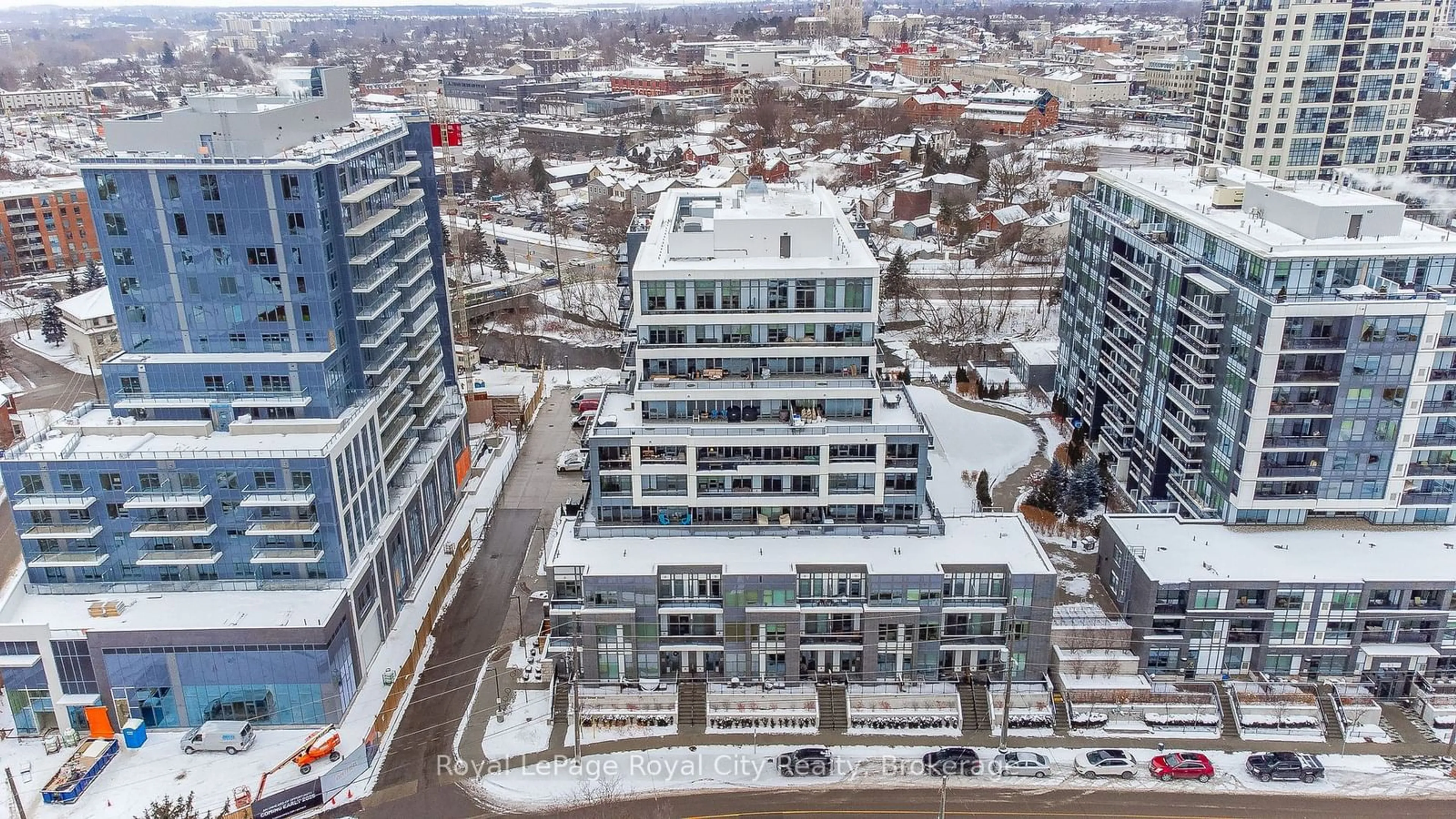 A pic from outside/outdoor area/front of a property/back of a property/a pic from drone, building for 73 Arthur St #610, Guelph Ontario N1E 0S6