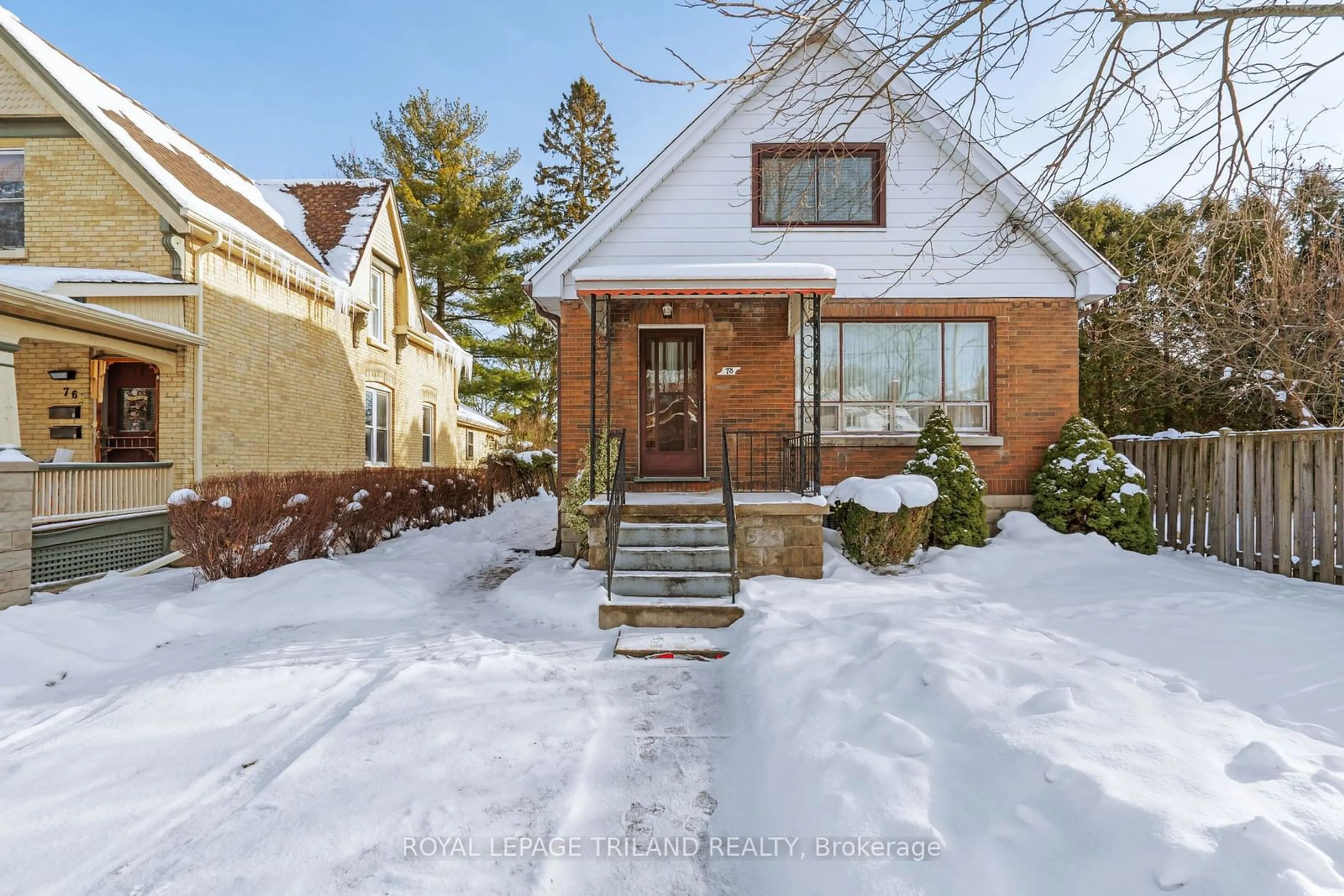 Home with brick exterior material, street for 78 Cathcart St, London Ontario N6C 3M1