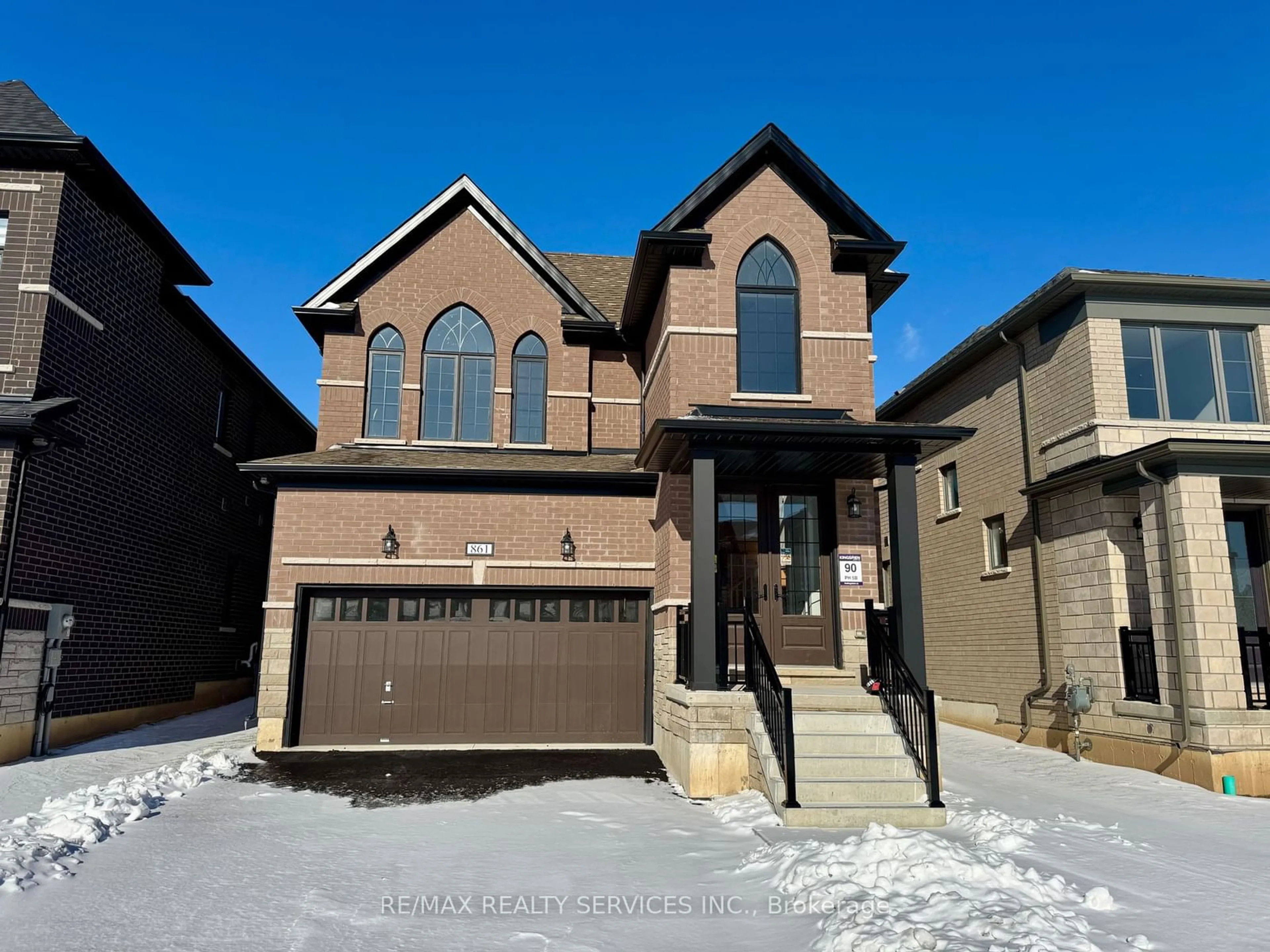 Home with brick exterior material, street for 861 Knights Lane, Woodstock Ontario N4T 0P7