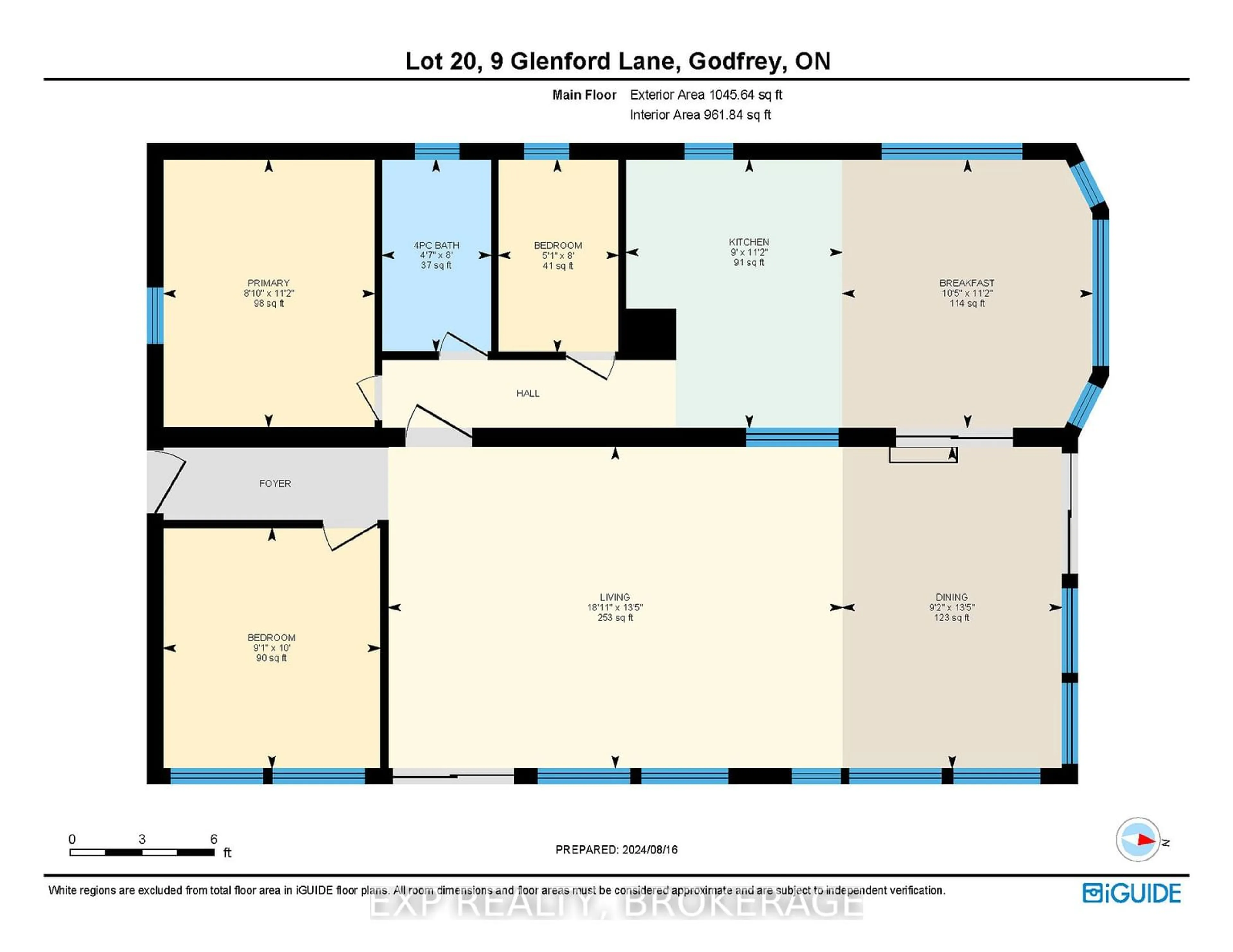 Floor plan for 9 GLENFORD Lane #20, South Frontenac Ontario K0H 1T0