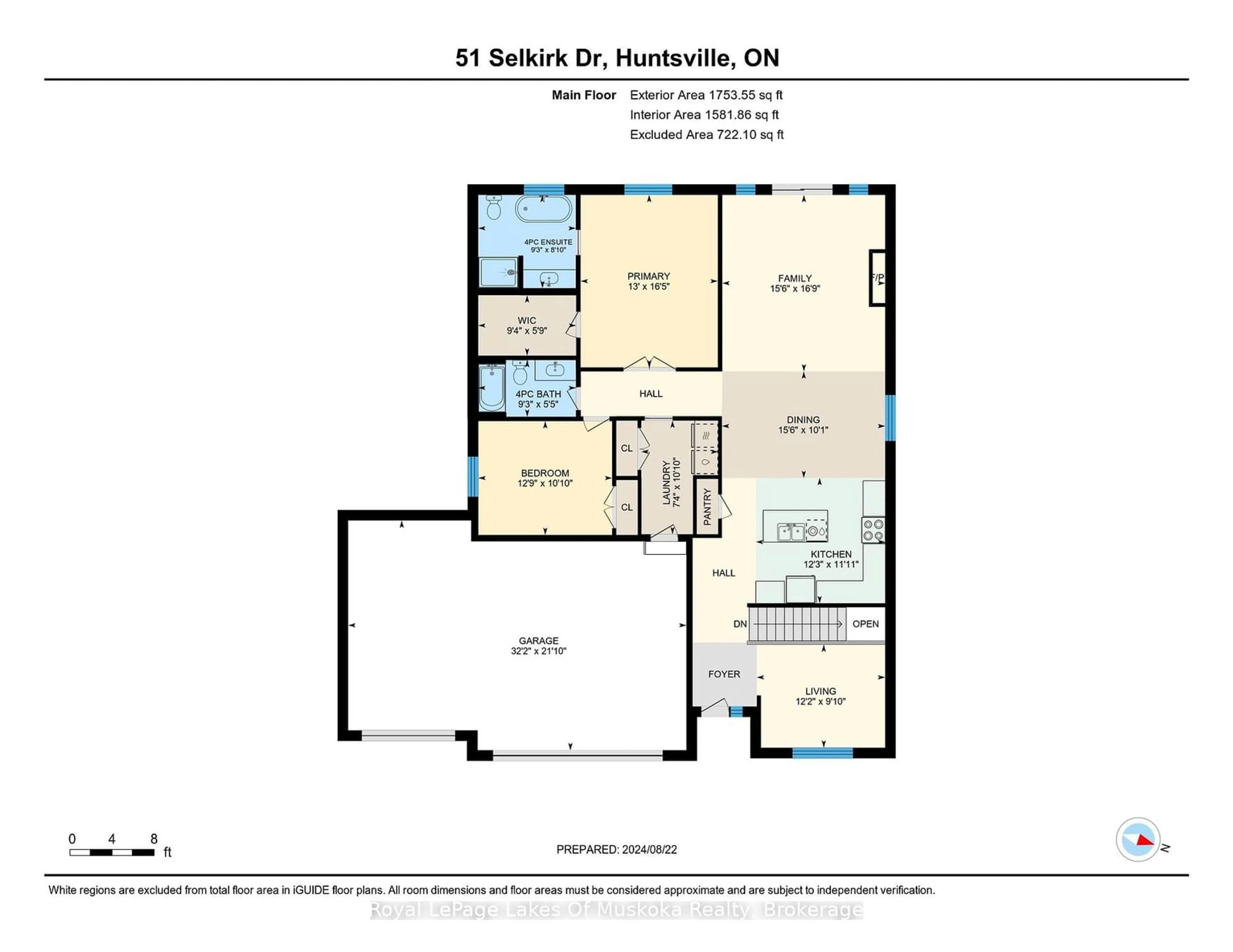 Floor plan for 51 Selkirk Dr, Huntsville Ontario P1H 2N8