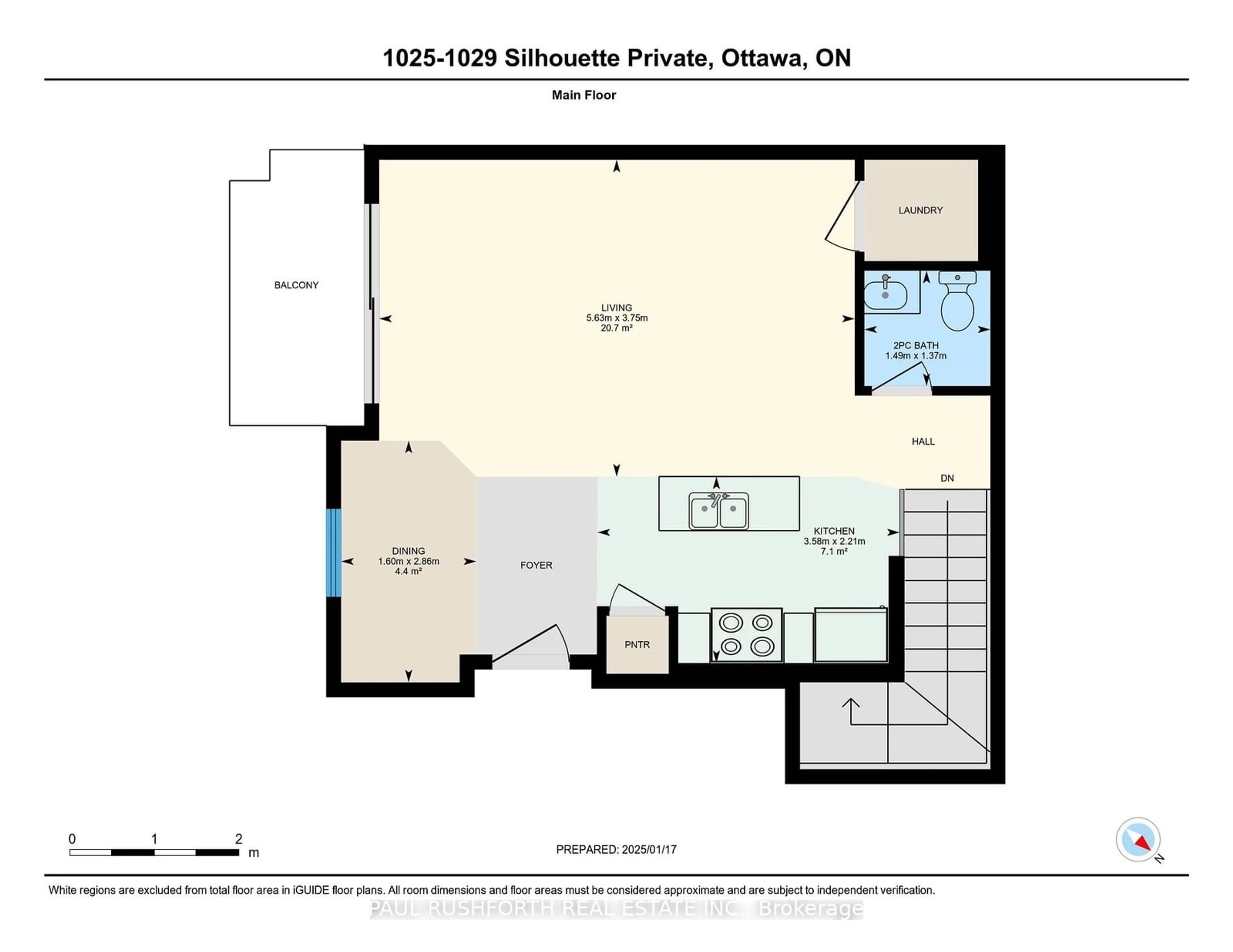 Floor plan for 1025 Silhouette, Barrhaven Ontario K2J 4S3