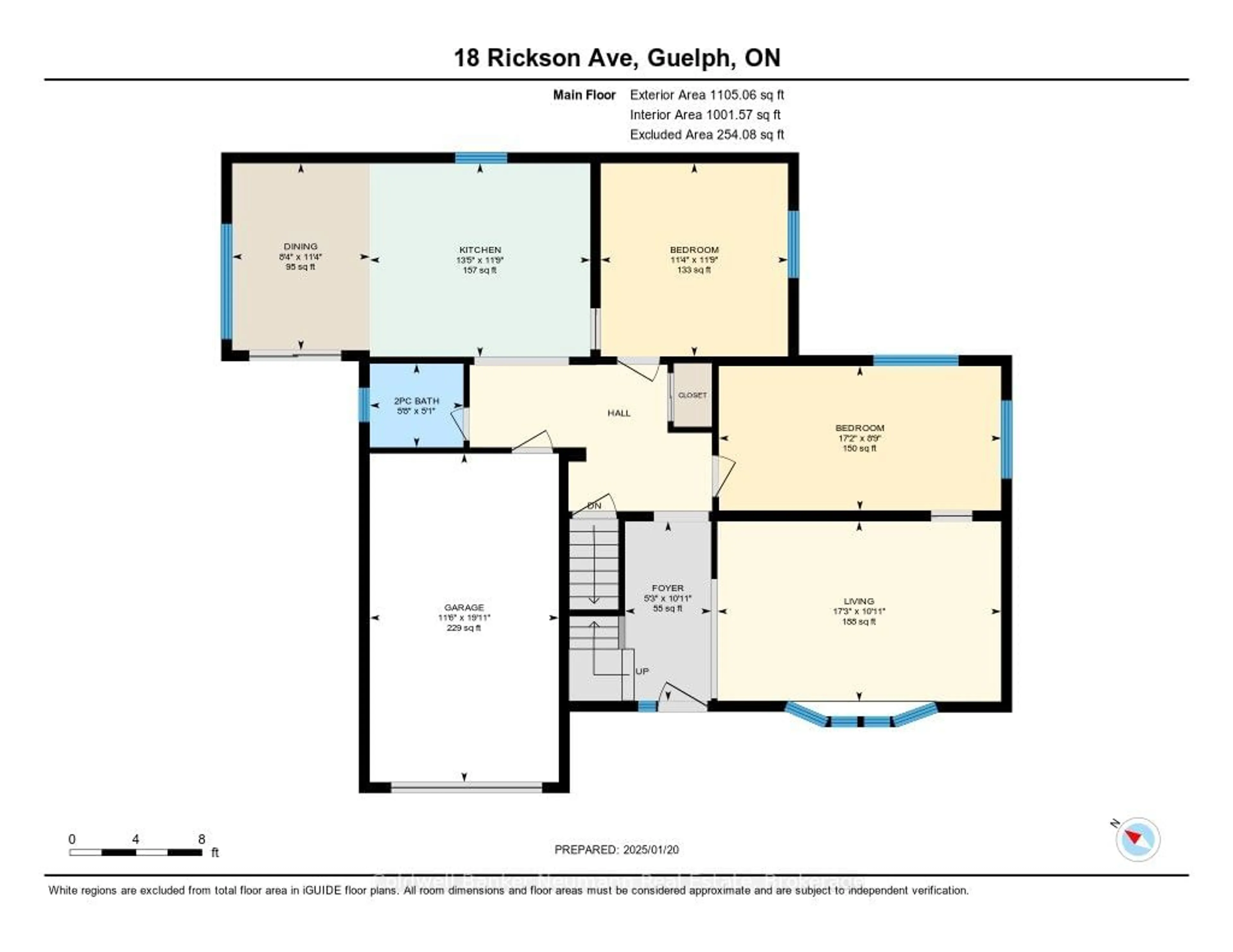 Floor plan for 18 Rickson Ave, Guelph Ontario N1G 2Y1