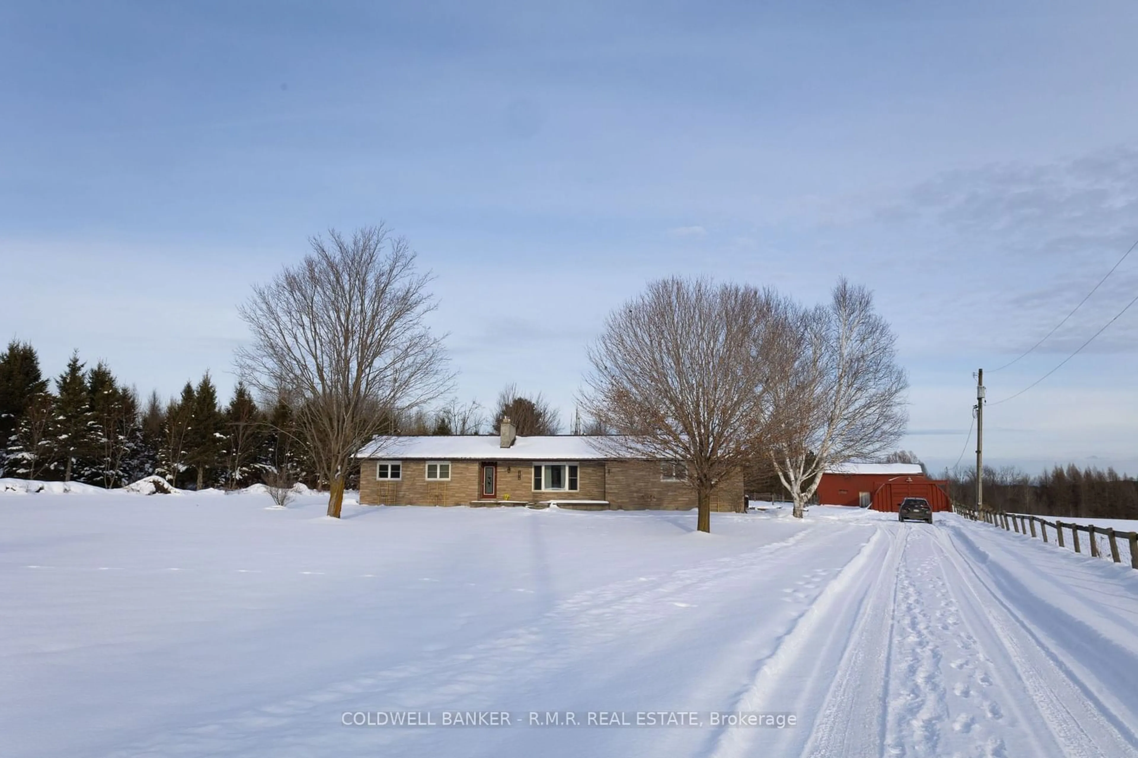 A pic from outside/outdoor area/front of a property/back of a property/a pic from drone, street for 1076 Sandringham Rd, Kawartha Lakes Ontario K0M 2T0