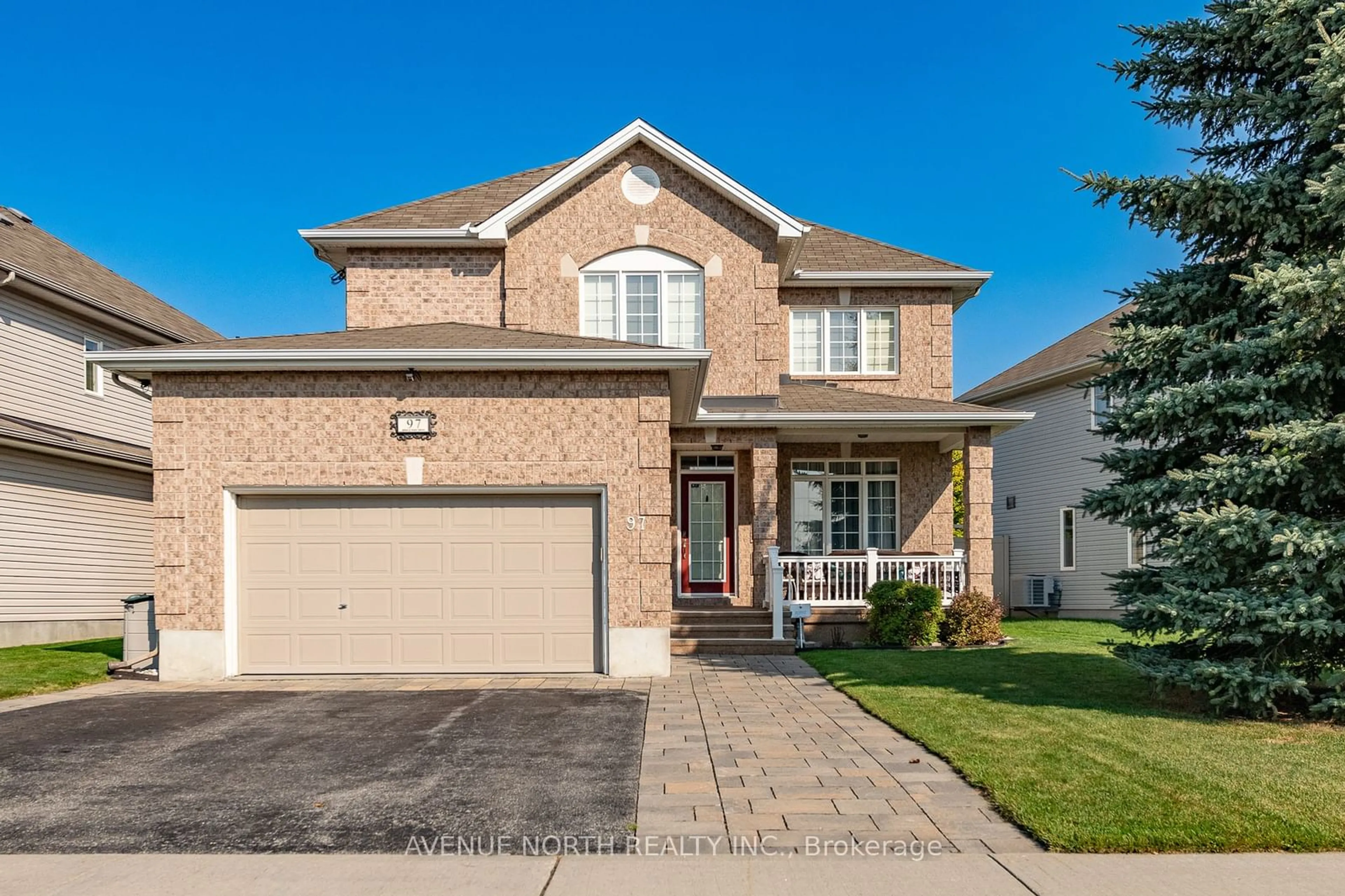 Home with brick exterior material, street for 97 Bridle Park Dr, Kanata Ontario K2M 2X1