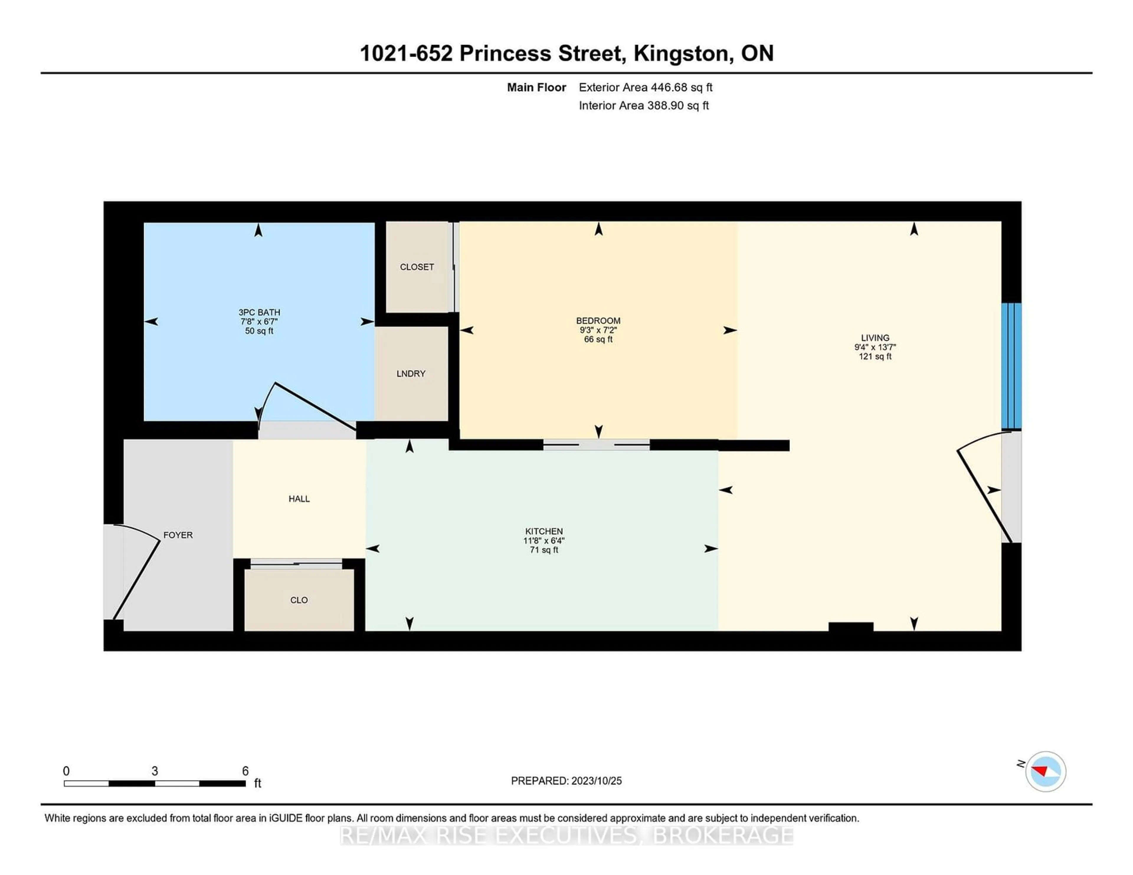 Floor plan for 652 PRINCESS St #1021, Kingston Ontario K7L 1E5