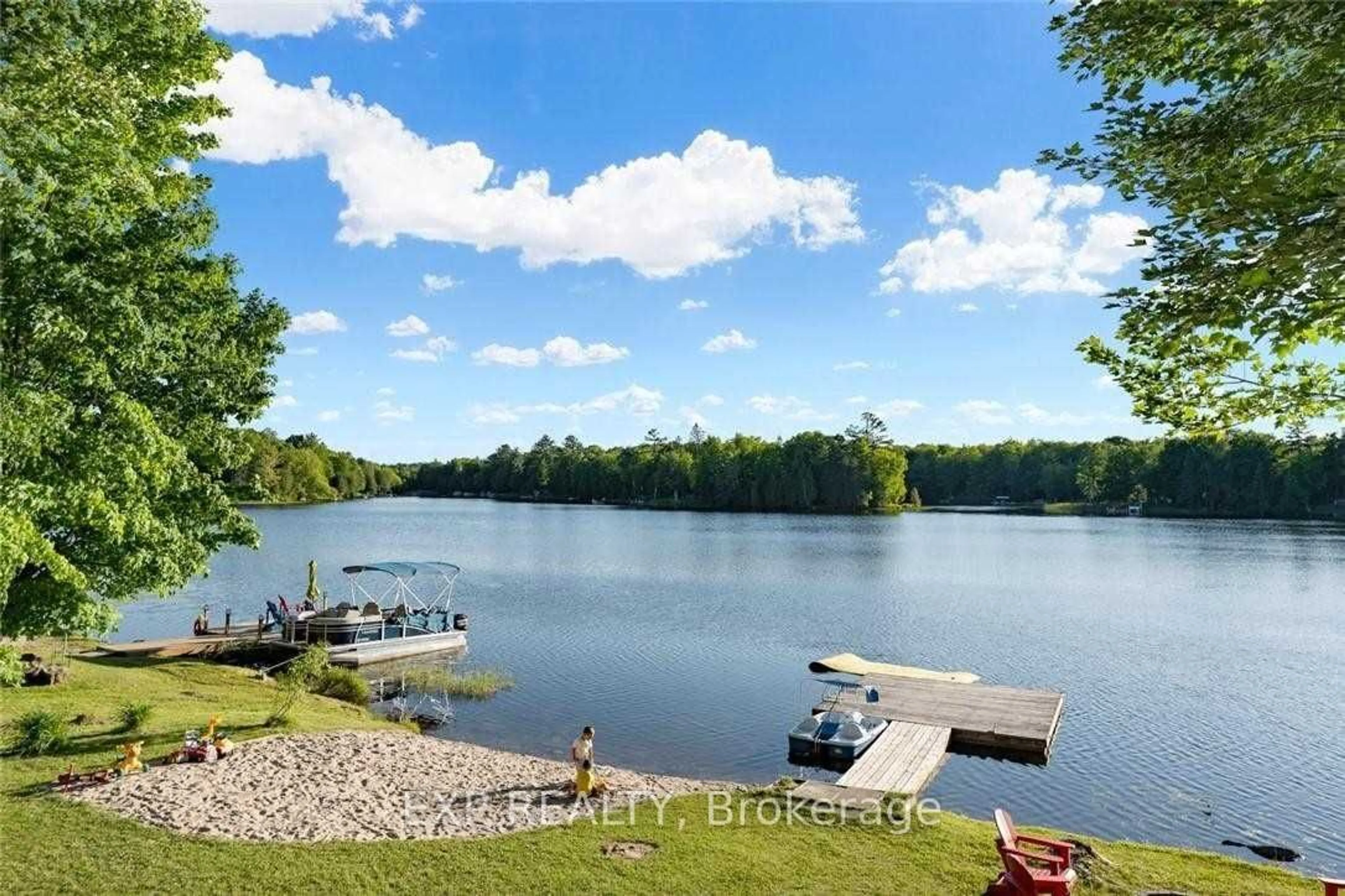 A pic from outside/outdoor area/front of a property/back of a property/a pic from drone, water/lake/river/ocean view for 25 Fire Route 296 Rte, Galway-Cavendish and Harvey Ontario K0L 1J0