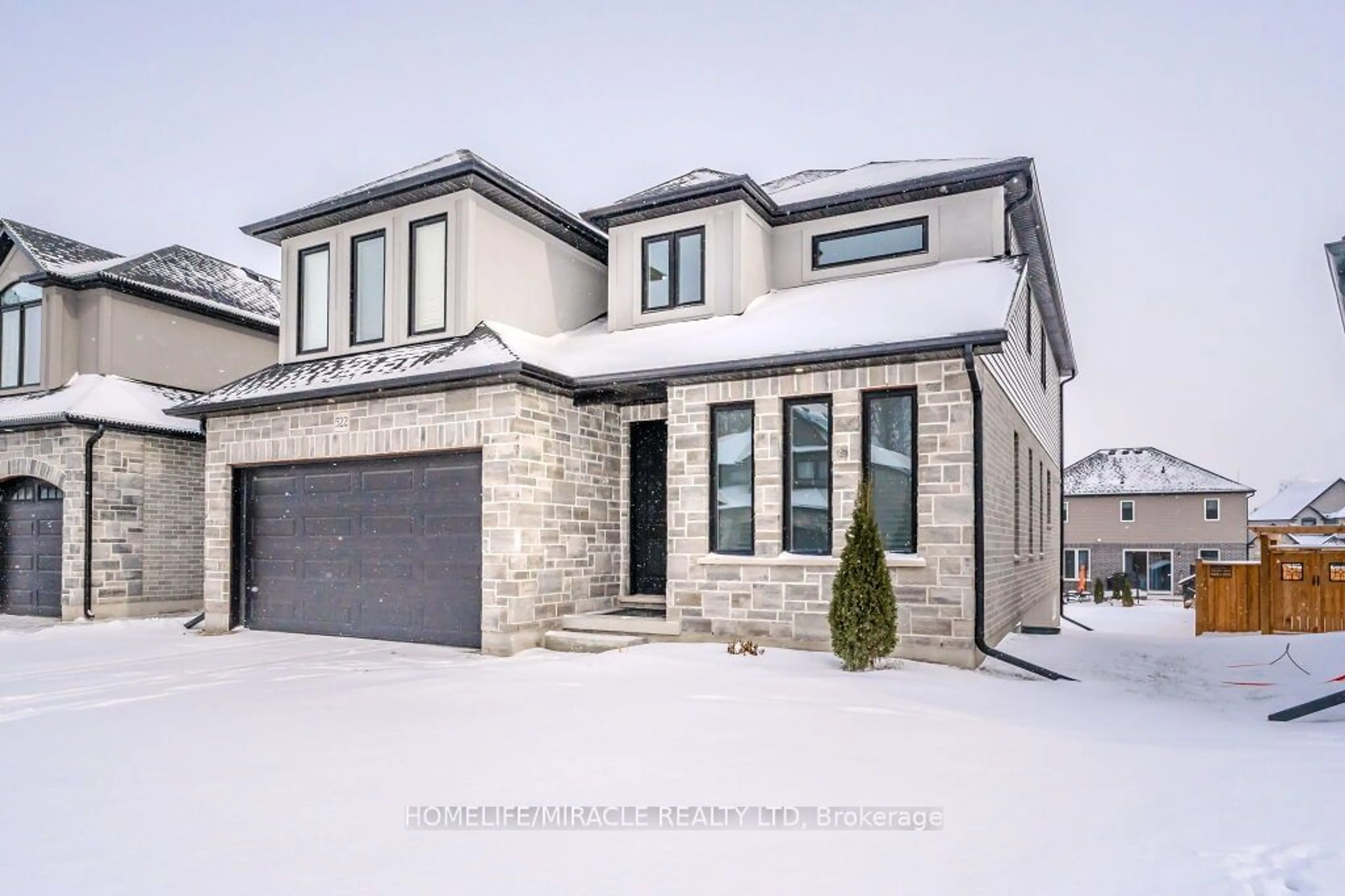 Home with brick exterior material, street for 522 Masters Dr, Woodstock Ontario N4T 0L2