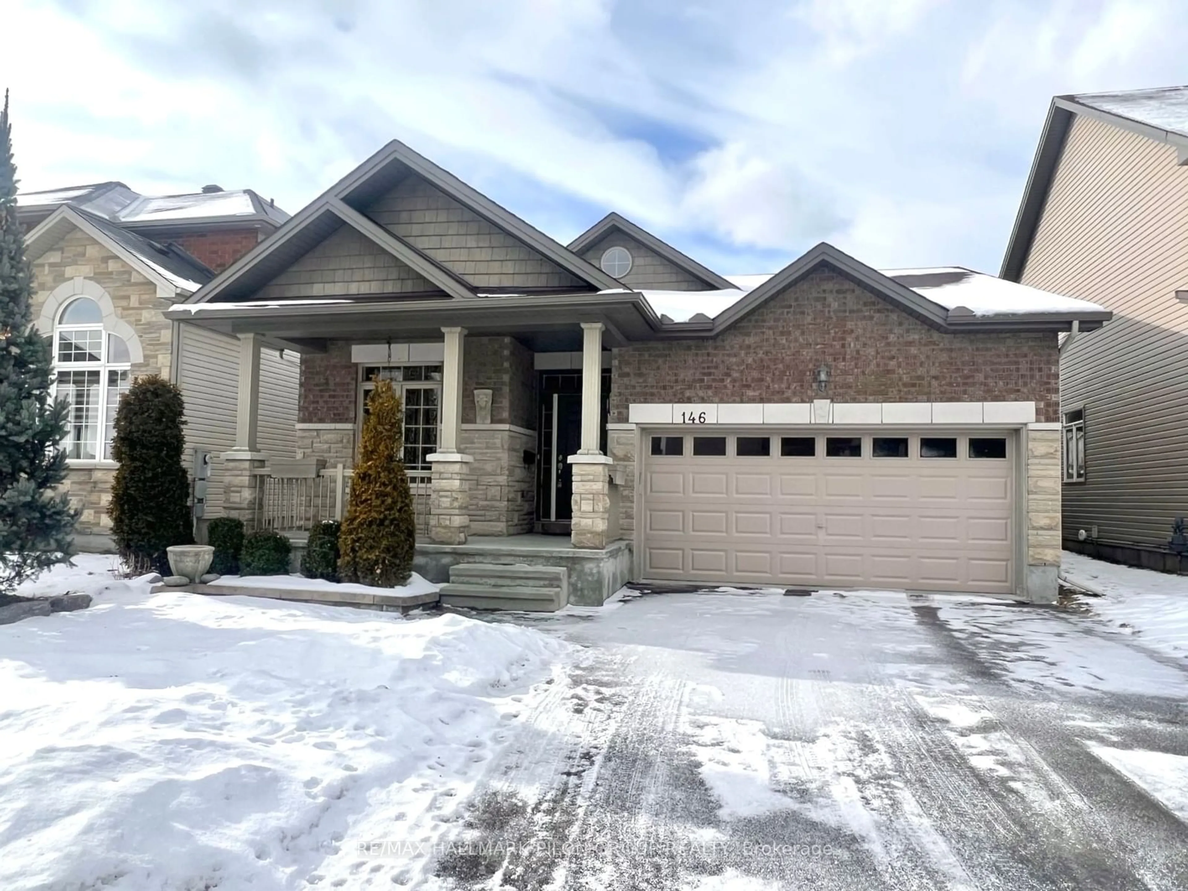 Home with brick exterior material, street for 146 Esterbrook Dr, Orleans - Convent Glen and Area Ontario K1W 0H2