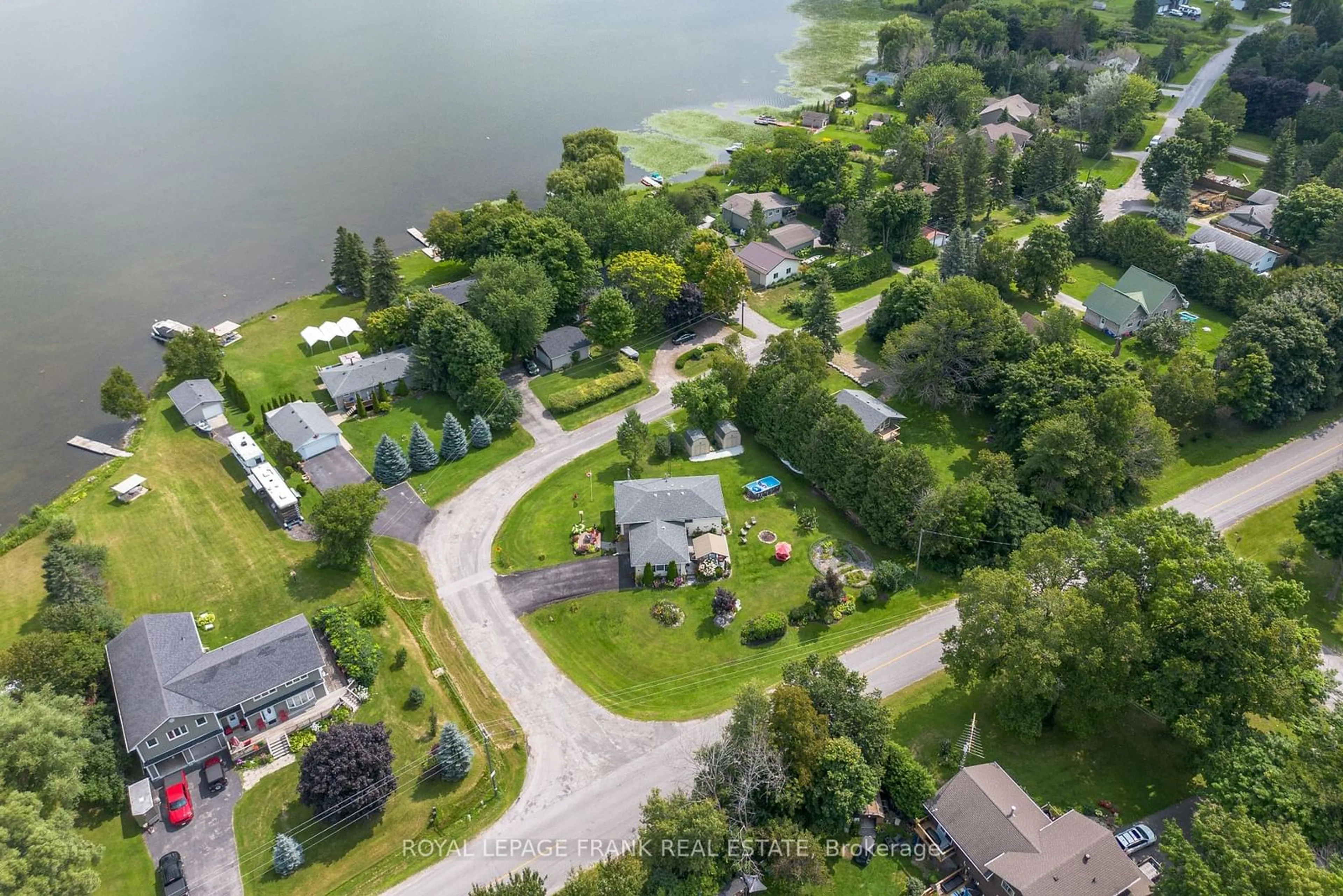 A pic from outside/outdoor area/front of a property/back of a property/a pic from drone, water/lake/river/ocean view for 4 Shelley Dr, Kawartha Lakes Ontario K0M 2C0