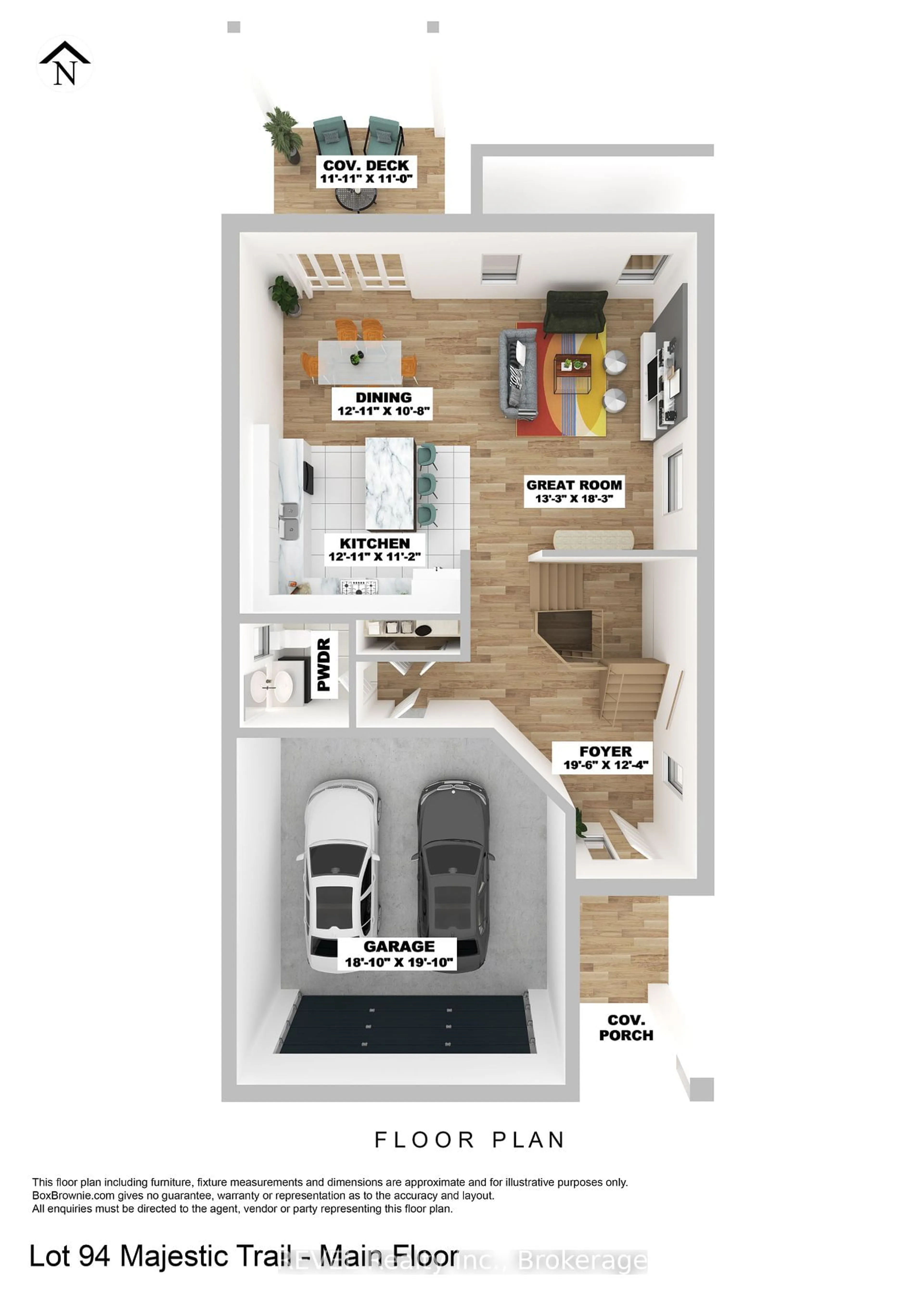 Floor plan for 7303 Majestic Tr, Niagara Falls Ontario L2H 3V4