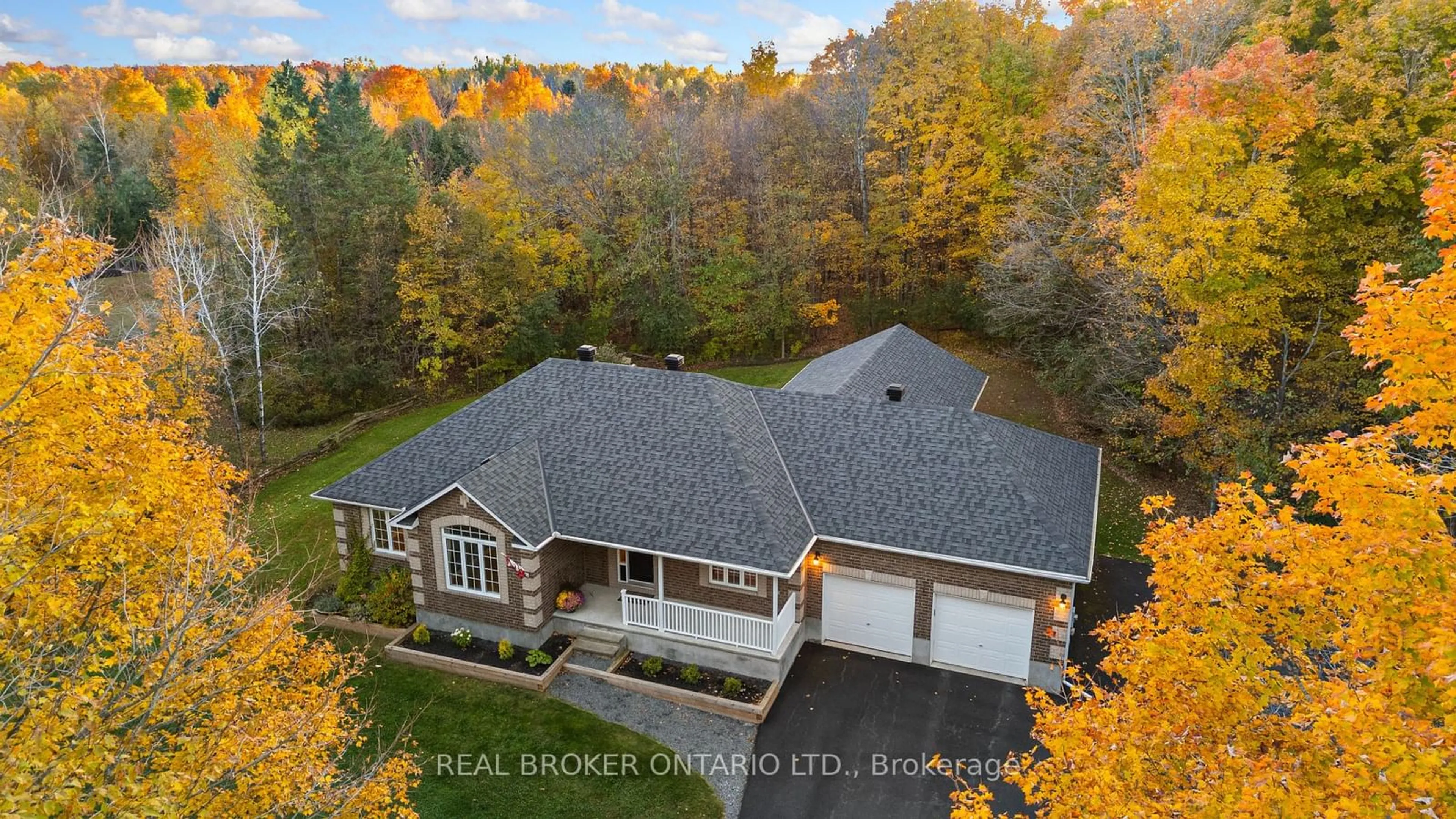 A pic from outside/outdoor area/front of a property/back of a property/a pic from drone, water/lake/river/ocean view for 289 Timberwood Dr, Beckwith Ontario K7C 0C4