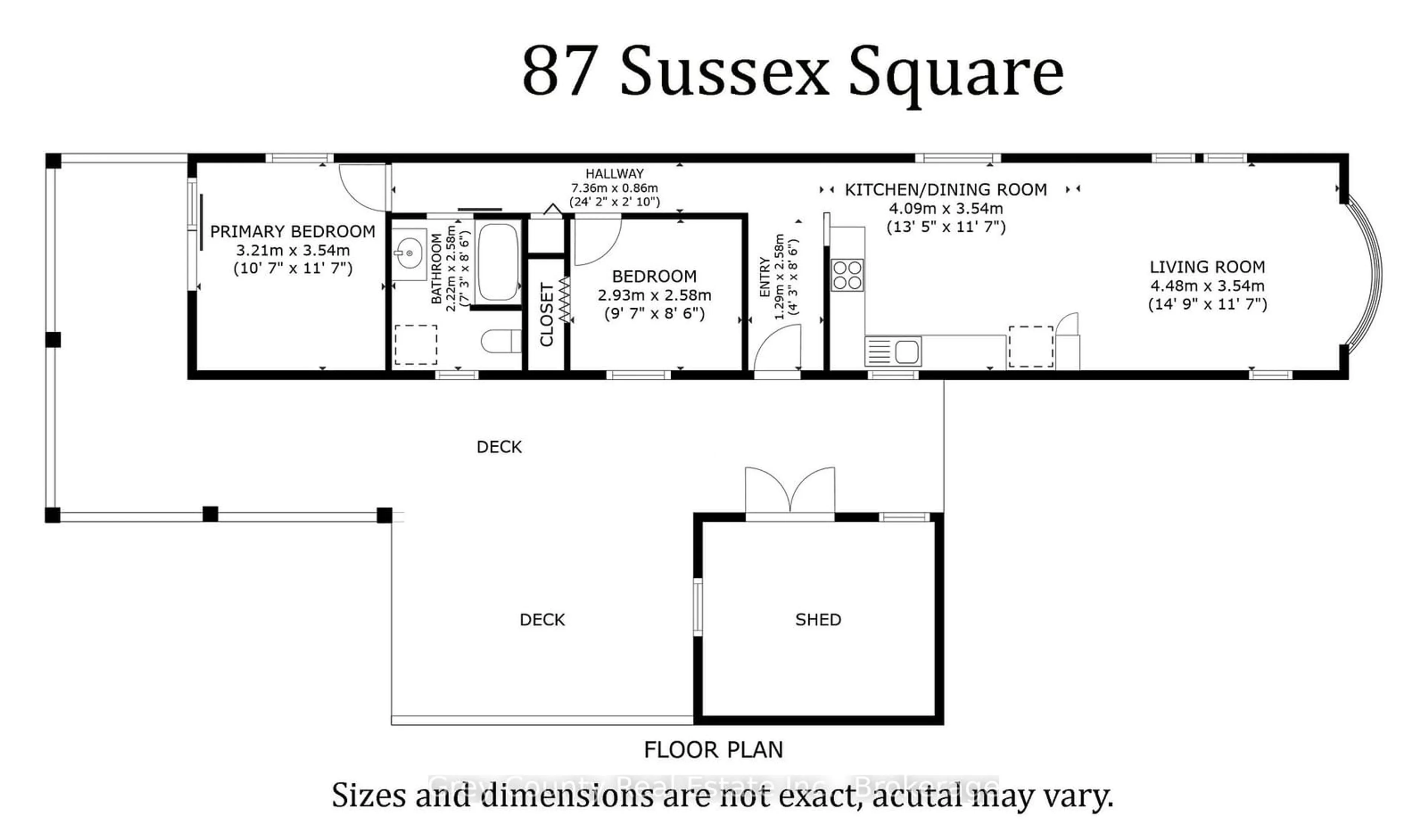 Floor plan for 87 SUSSEX Sq, Georgian Bluffs Ontario N4K 5N5