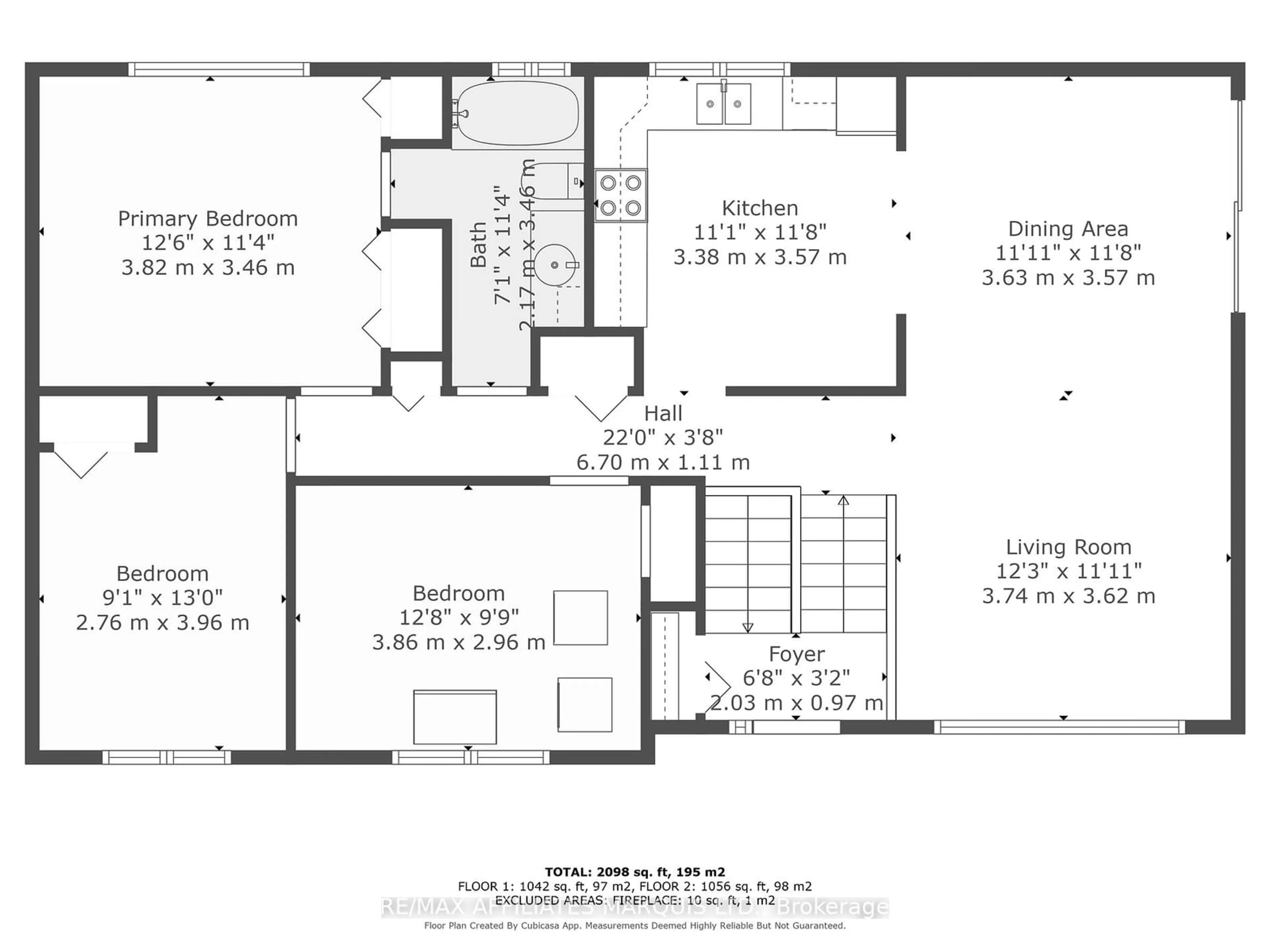 Floor plan for 755 Montcalm Crt, Cornwall Ontario K6H 6C2