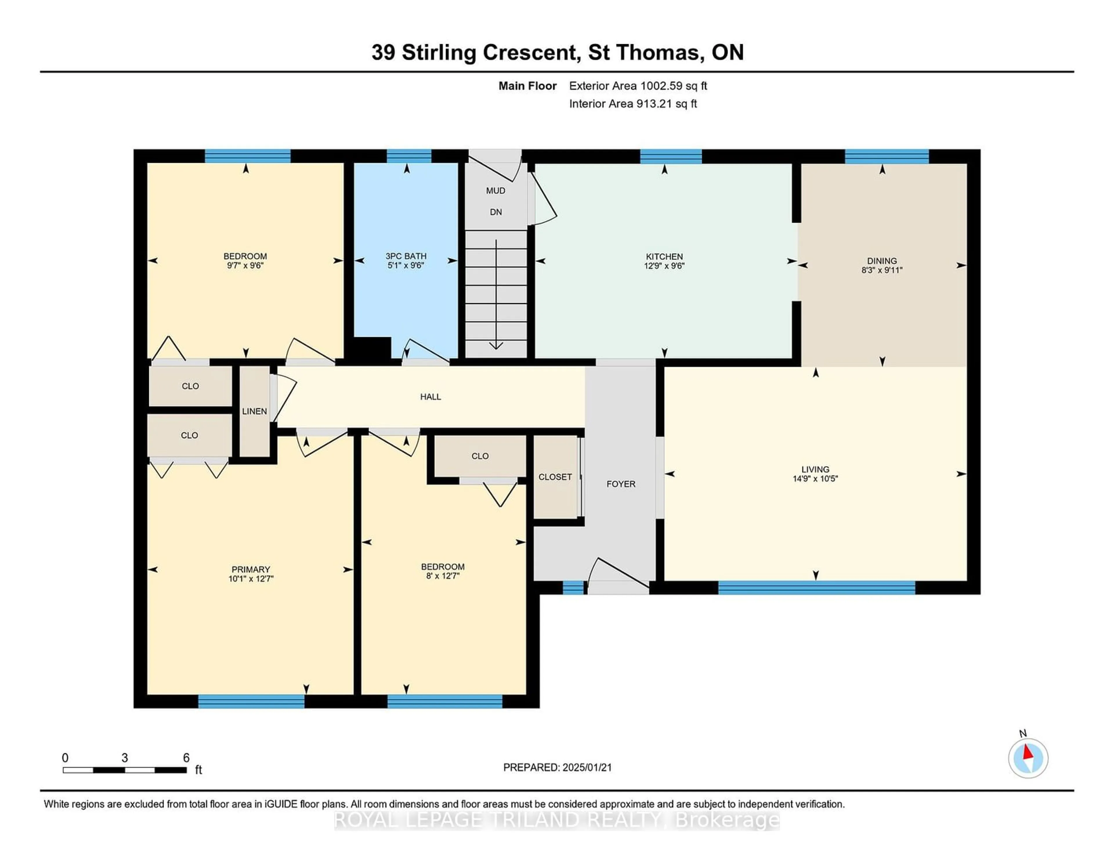 Floor plan for 39 Stirling Cres, St. Thomas Ontario N5P 3R4