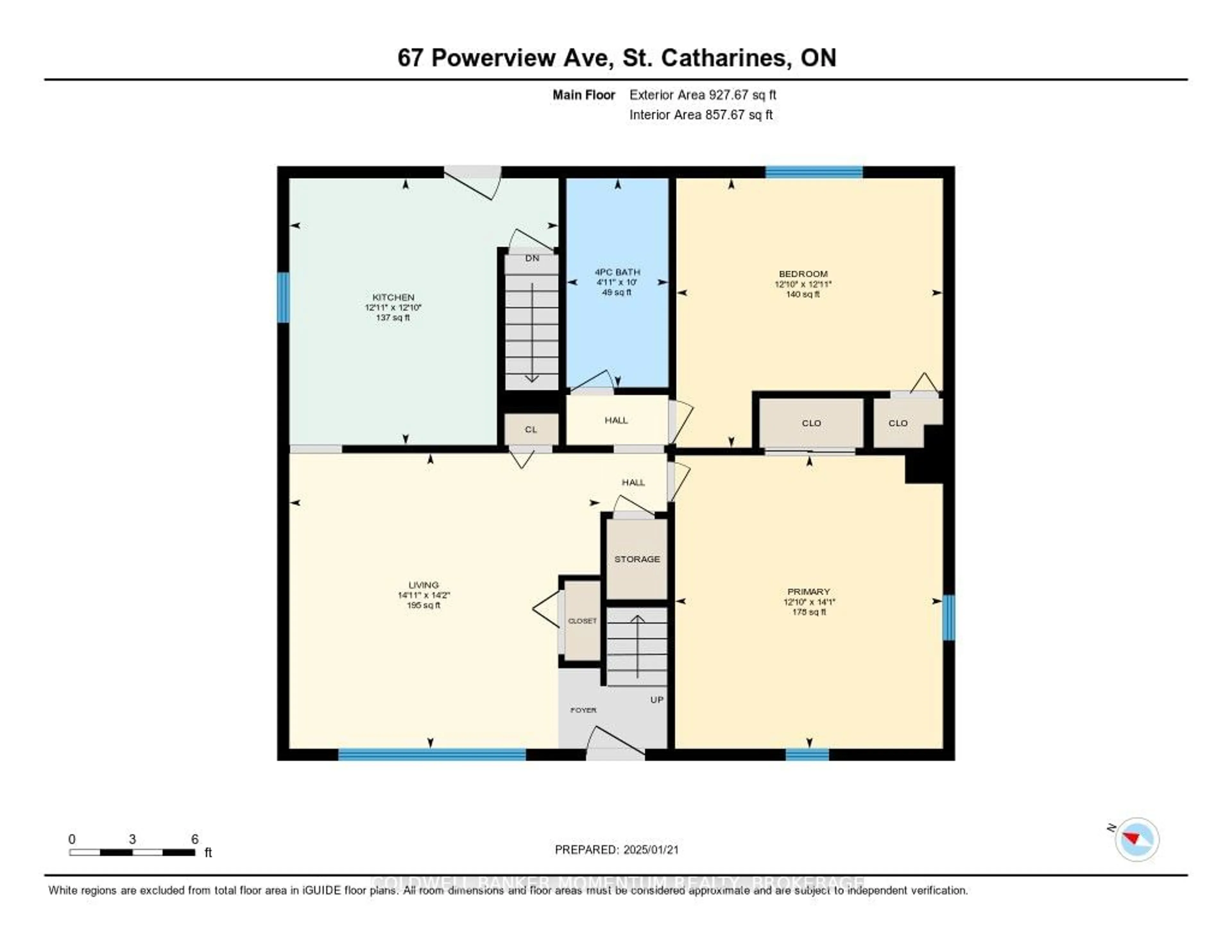 Floor plan for 67 Powerview Ave, St. Catharines Ontario L2S 1W4